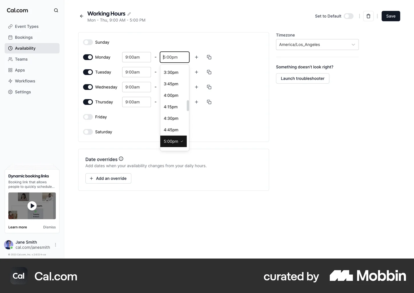 Time Selector UI Design Examples for Web Apps