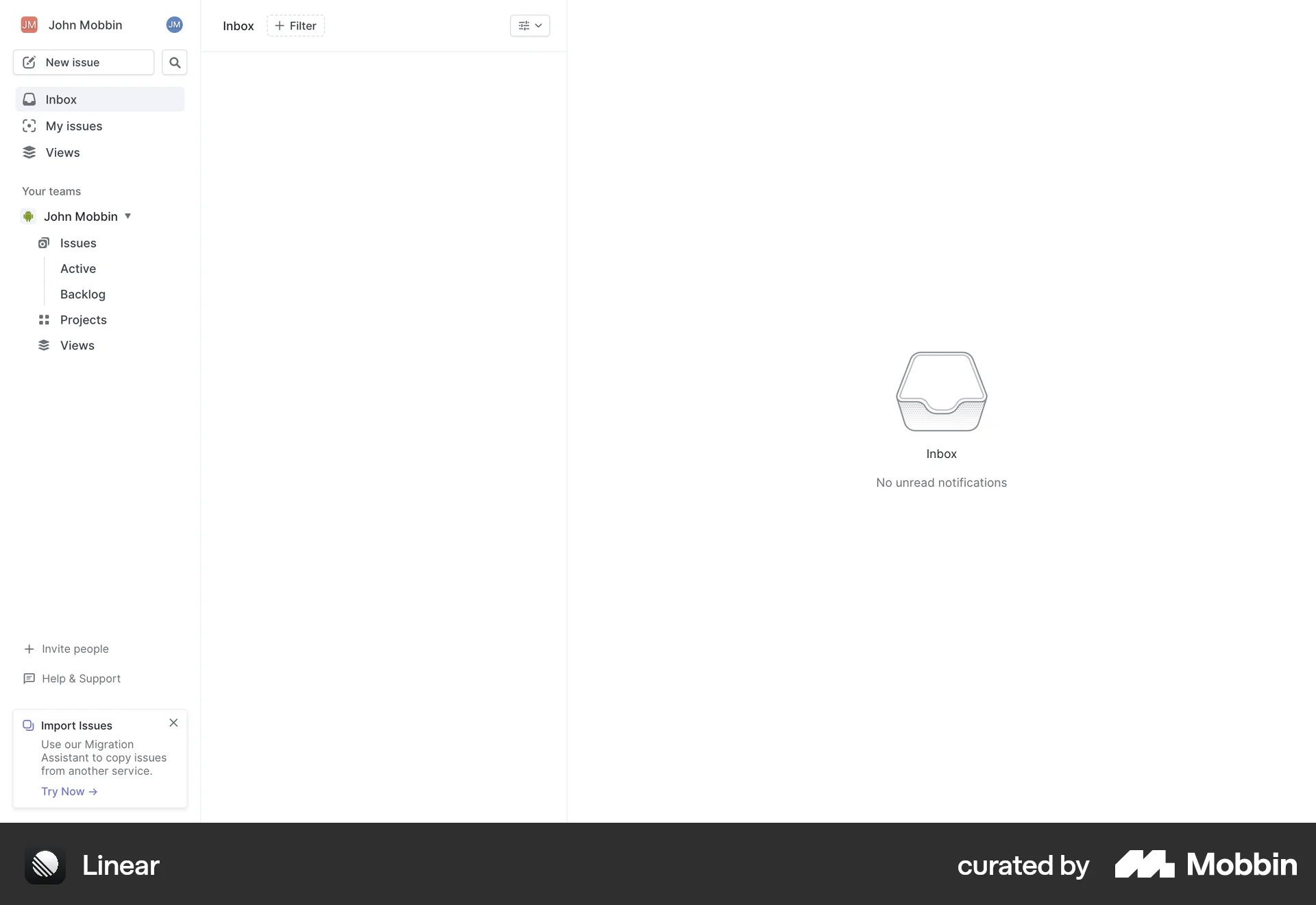 Linear Web Multi-Column Layout screen