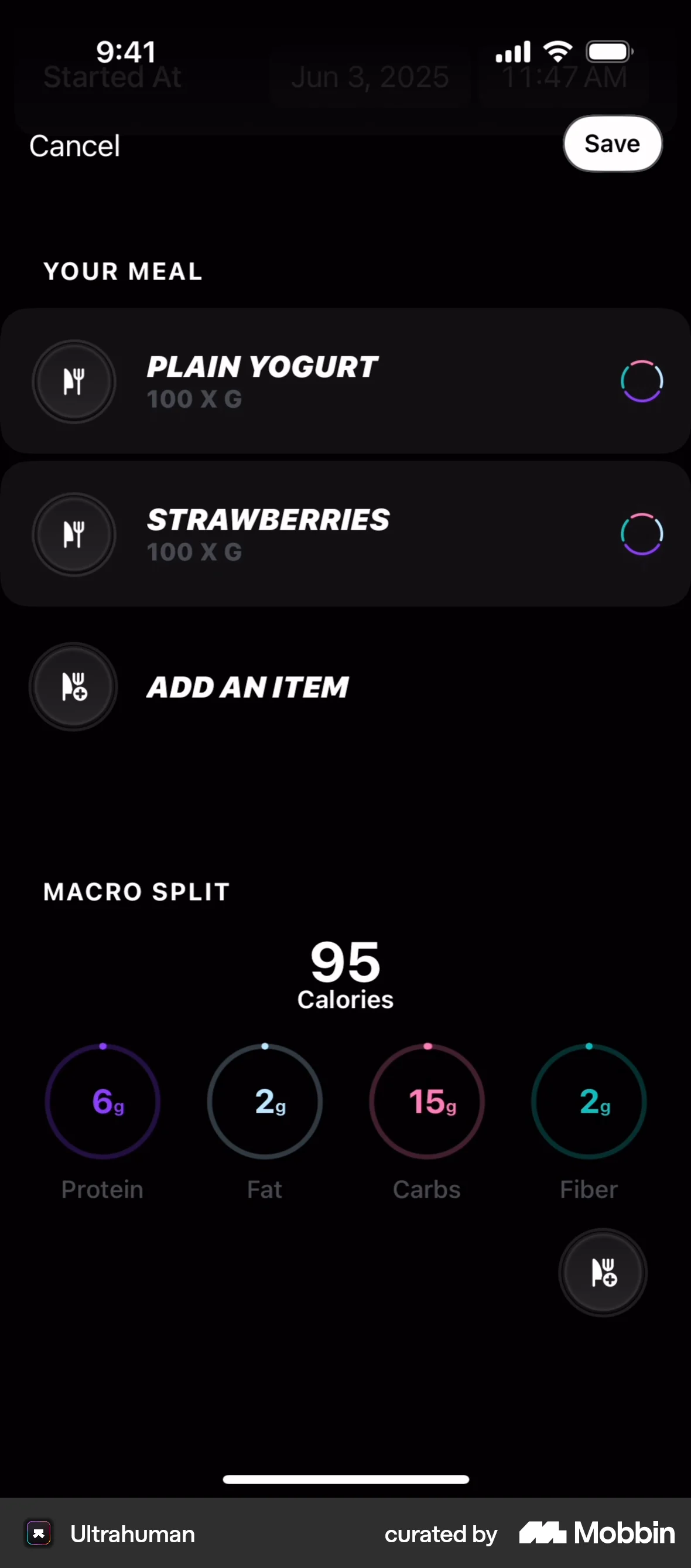 Ultrahuman iOS Confirmation screen