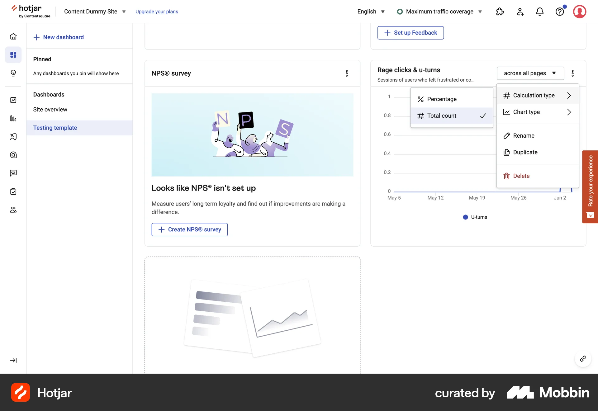 Hotjar Web screen containing Tree UI element