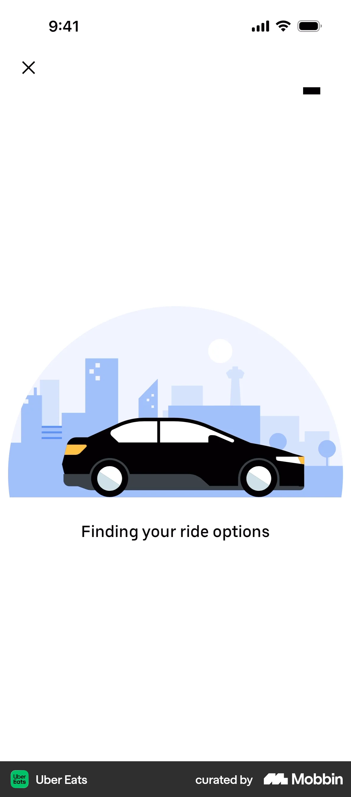 Uber Eats screen