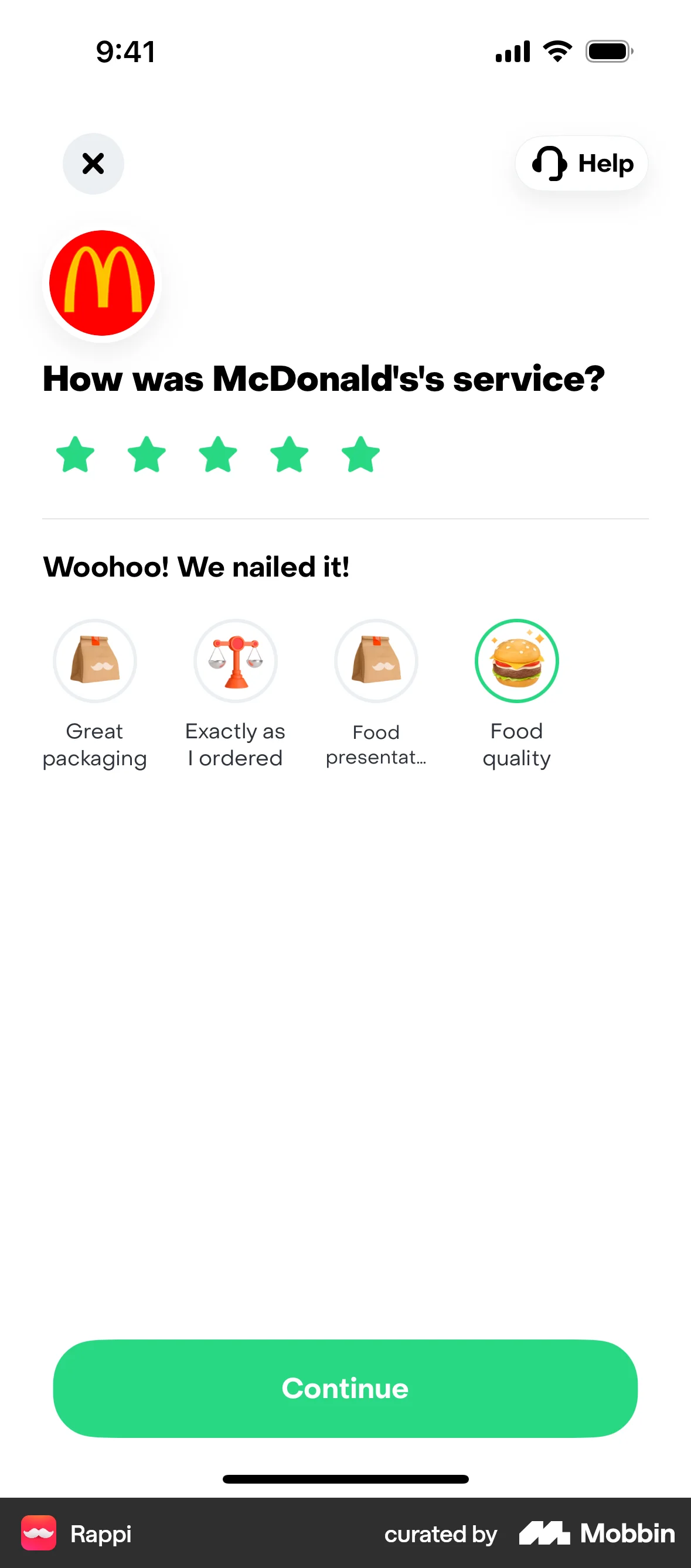 Rappi iOS Reviews & Ratings screen