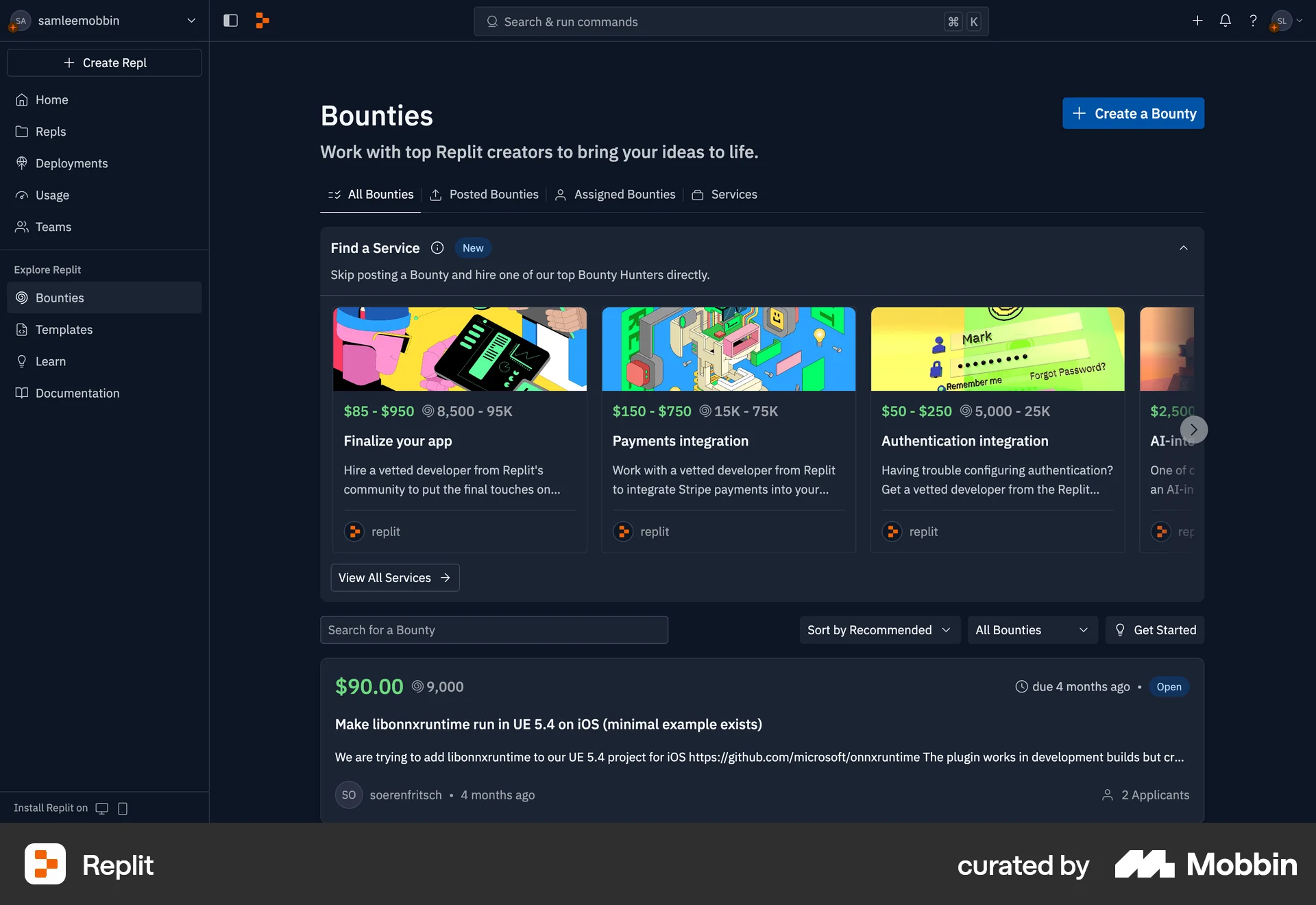 Replit Web Shop & Storefront screen