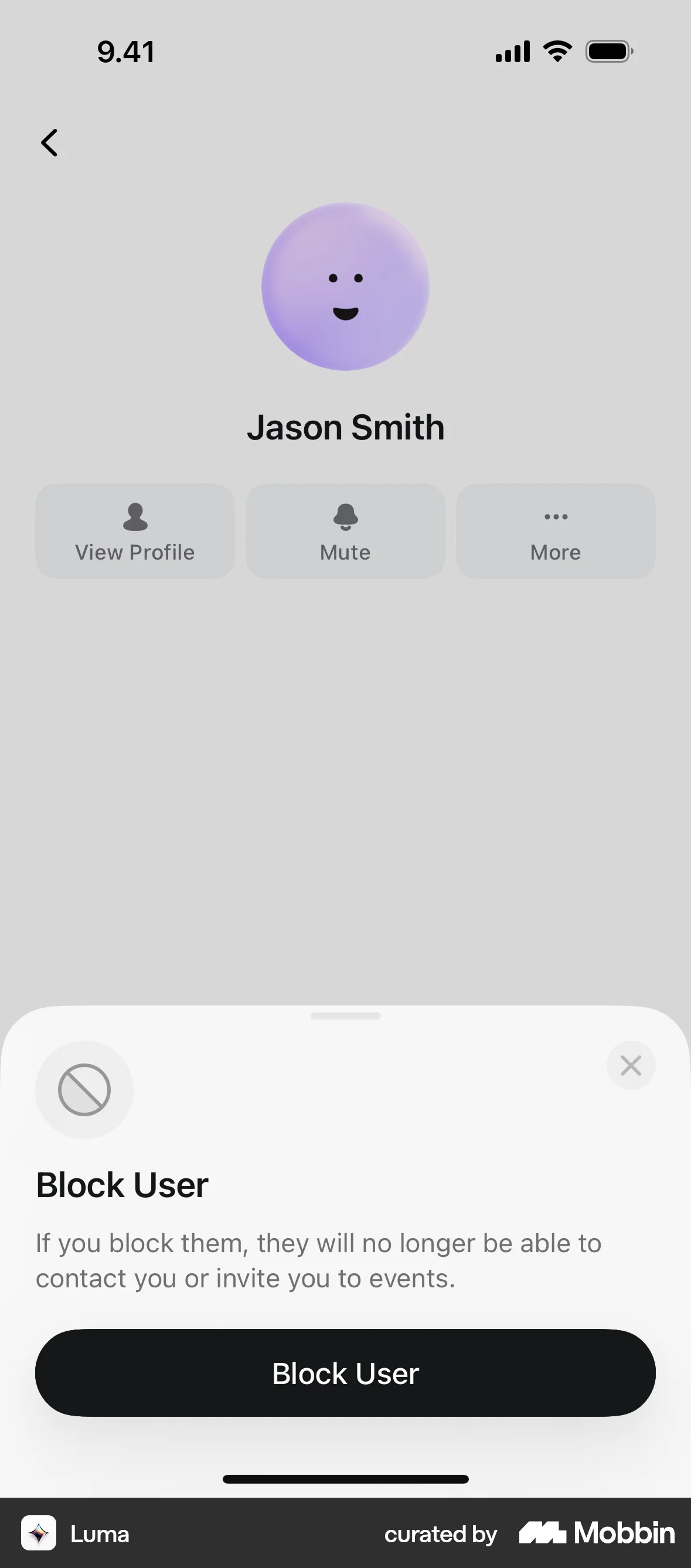 Luma iOS Ban & Block screen