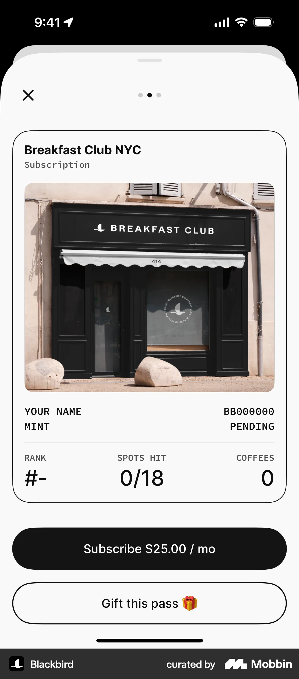 Blackbird iOS screen containing Photo UI element