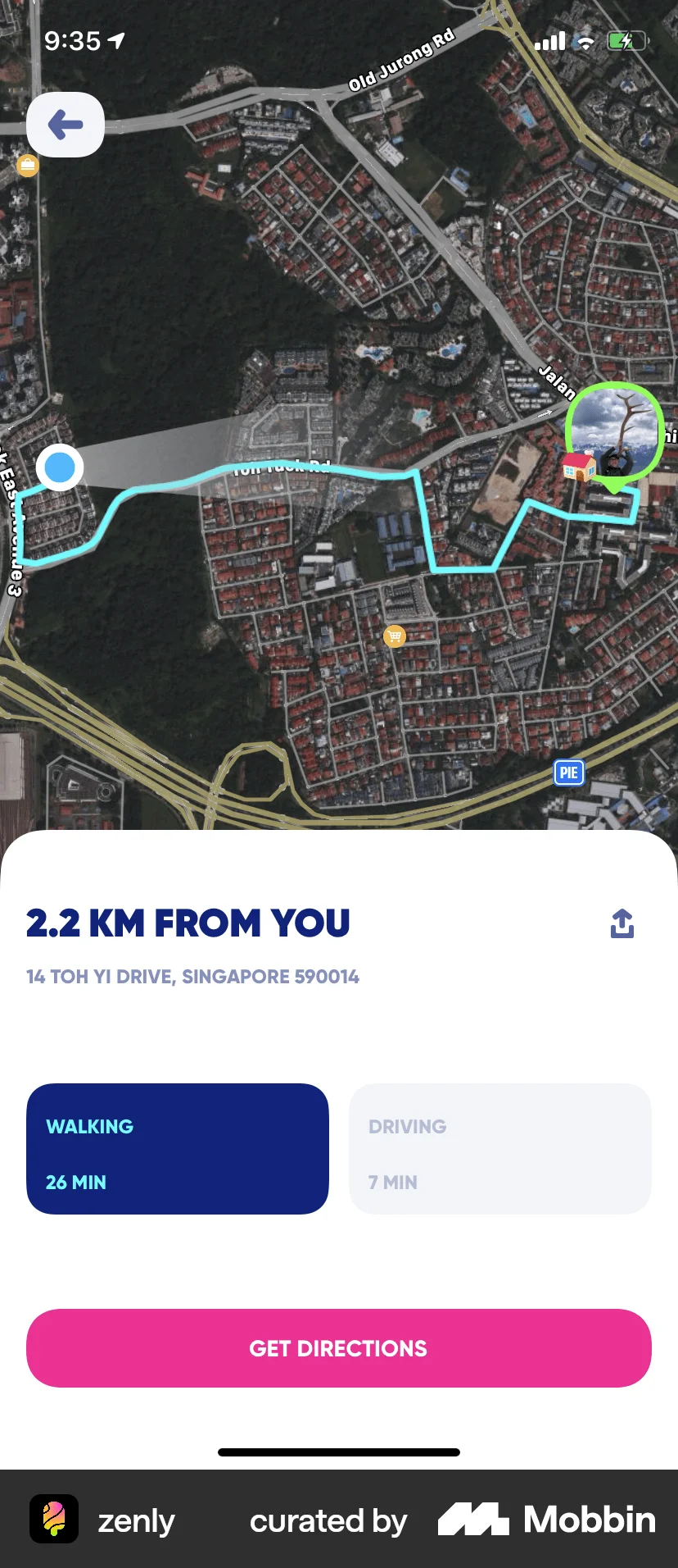 zenly iOS screen containing Time Picker UI element