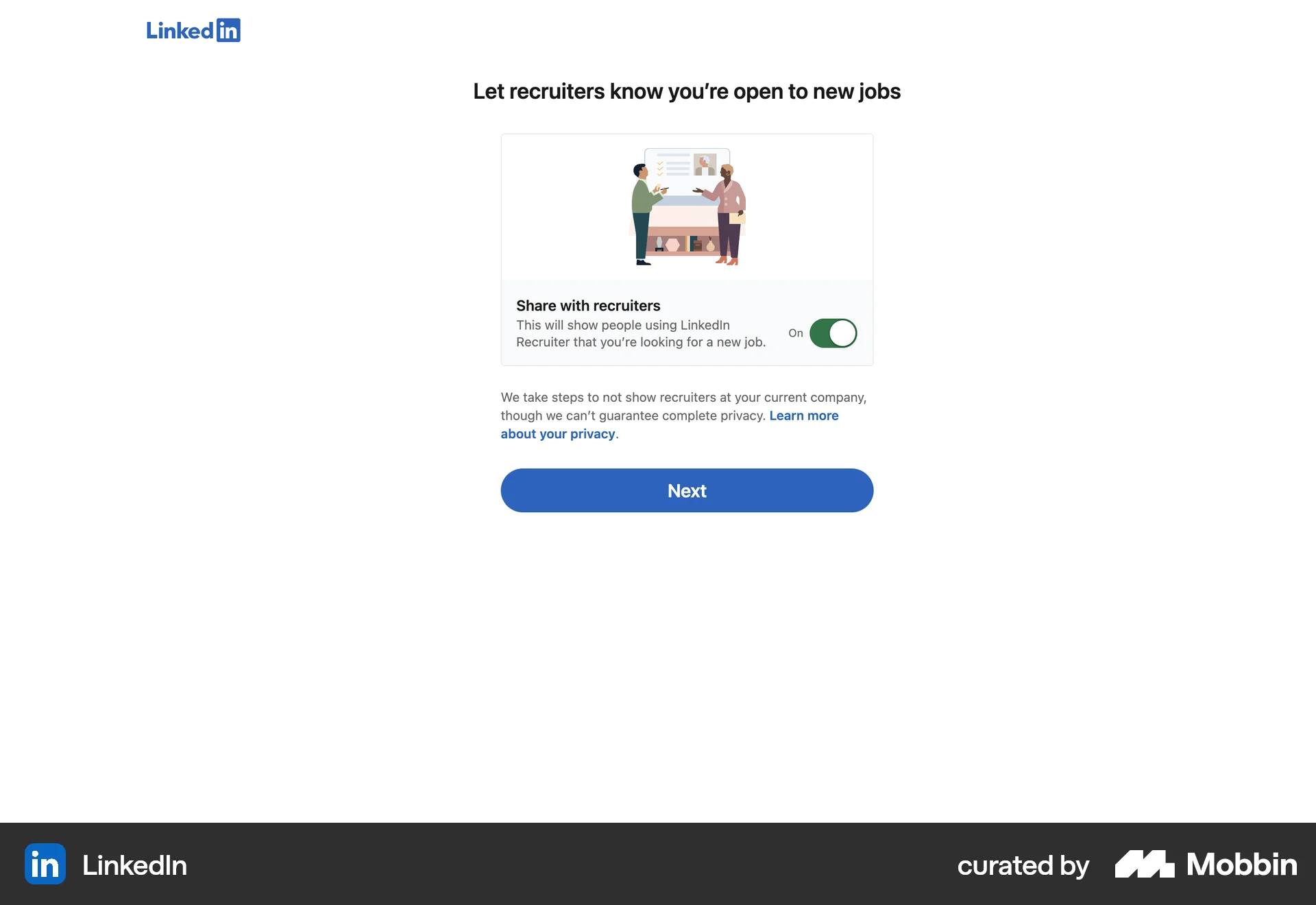 LinkedIn Web Jobs & Recruitment App screen