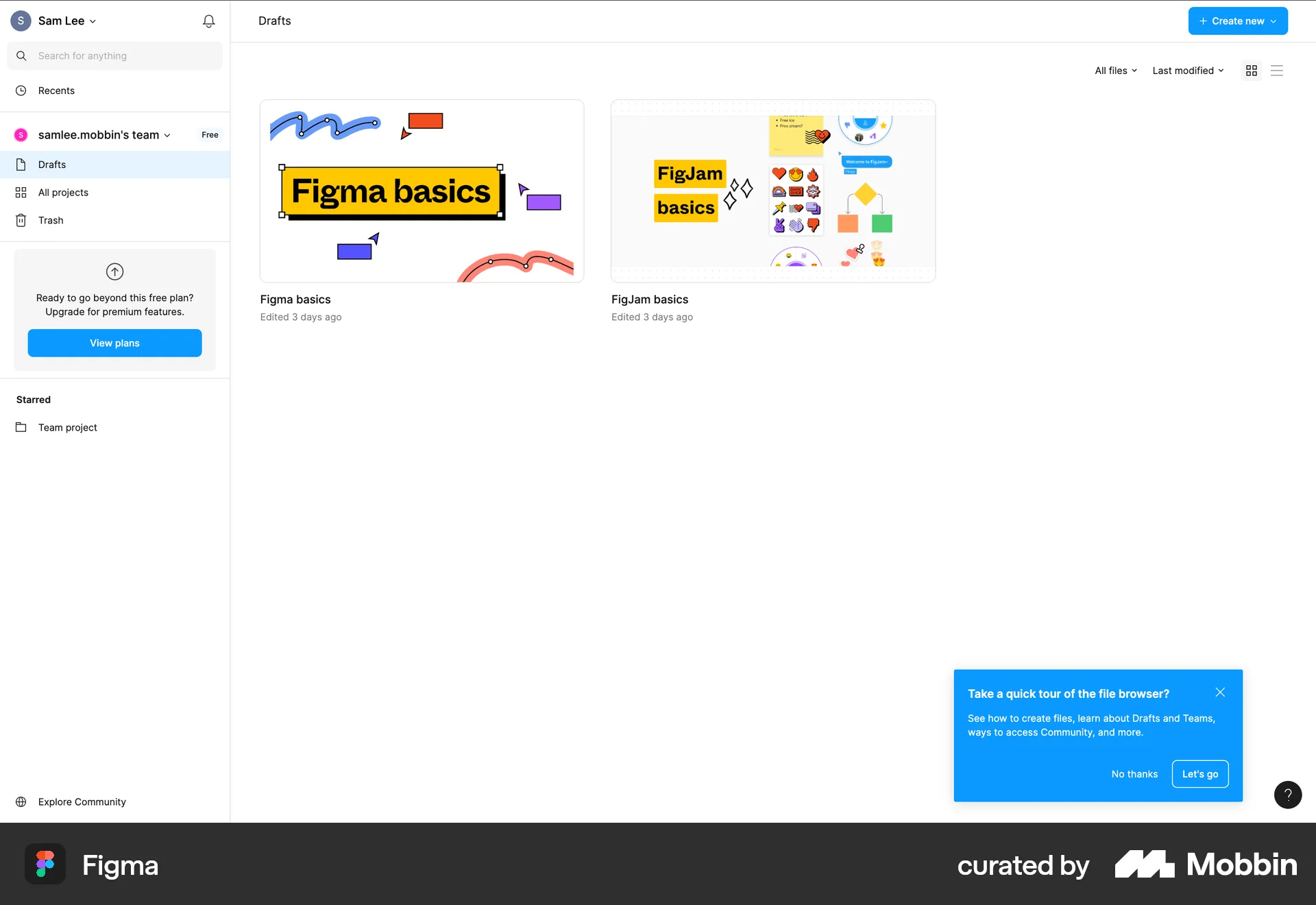 Figma Web File browser | Mobbin