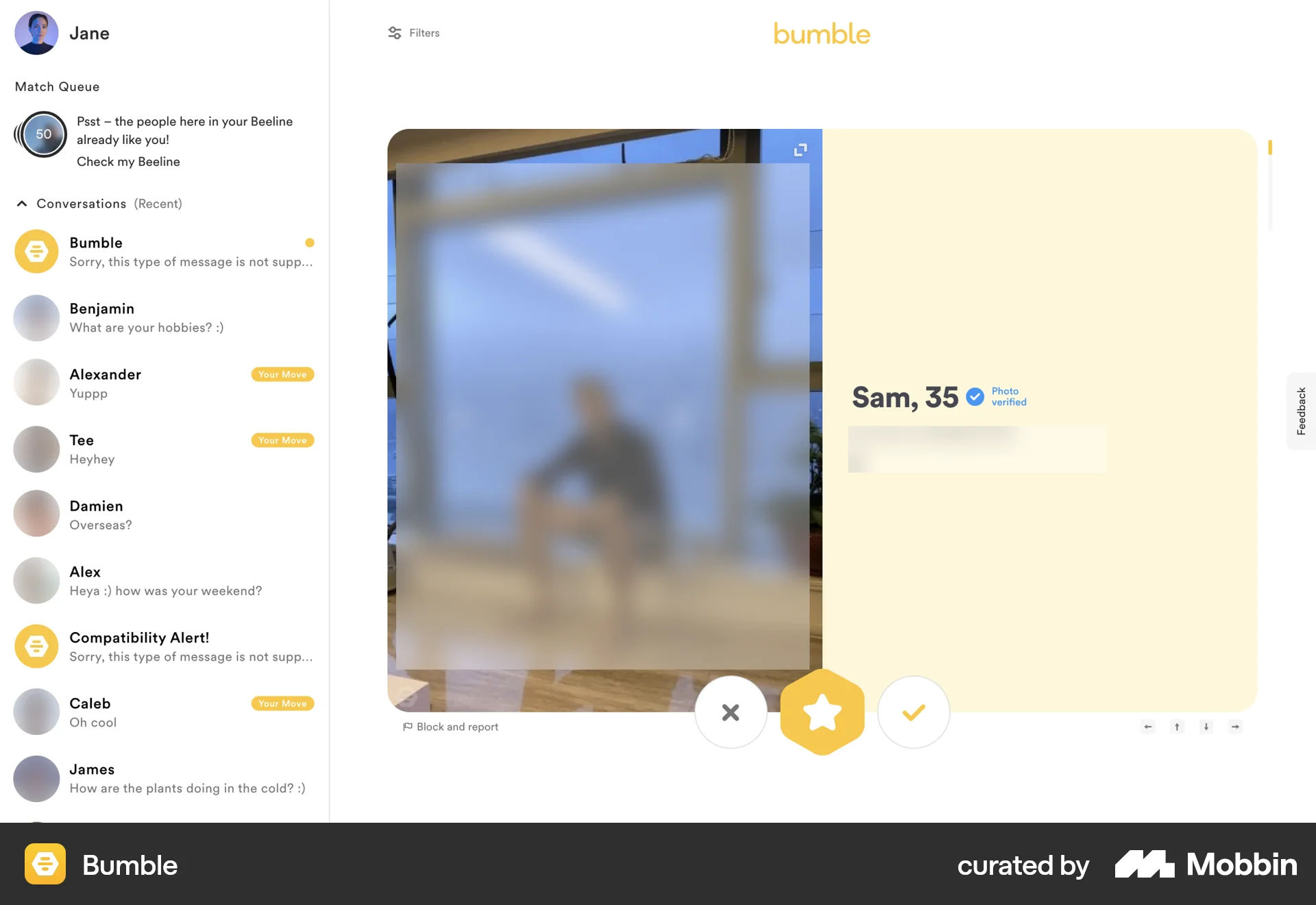Bumble Gui Bumble Web Screen | Mobbin