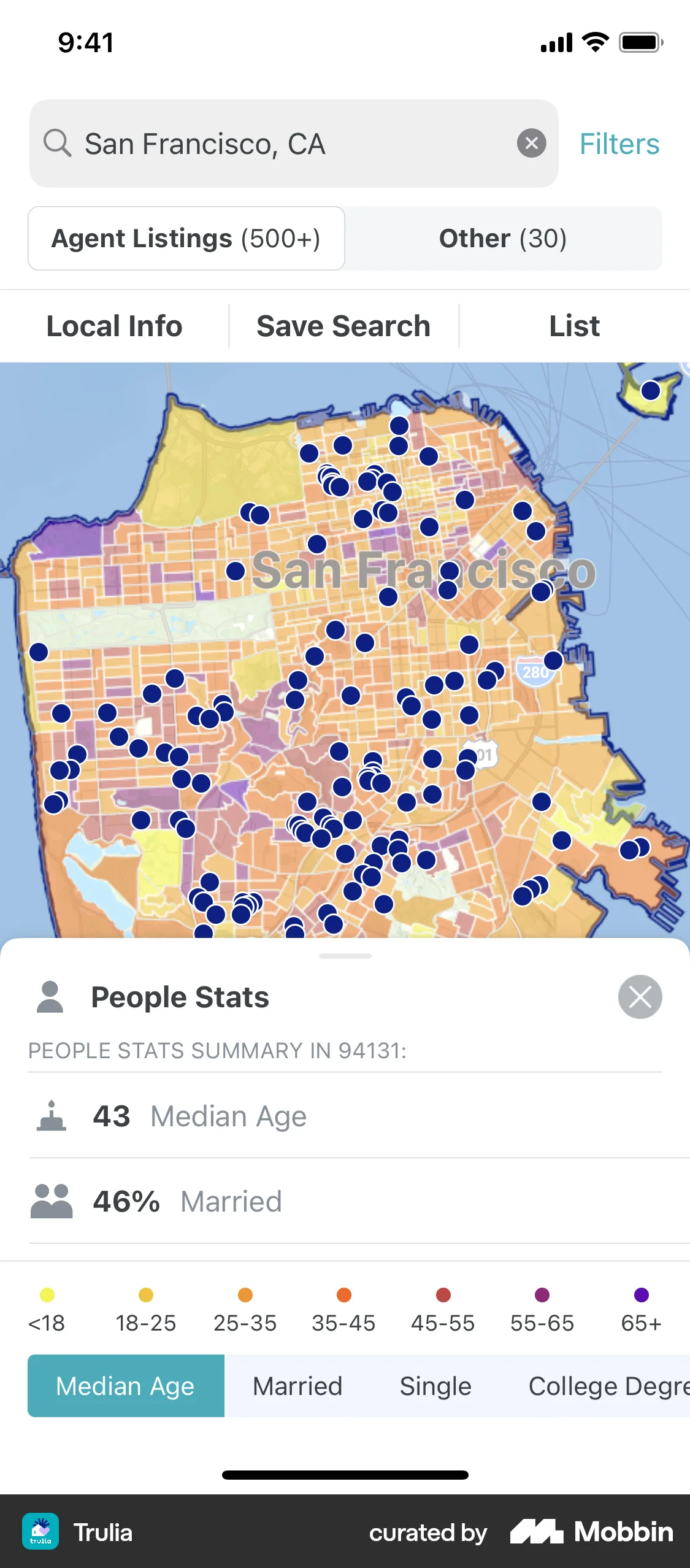 Trulia iOS Real Estate App screen