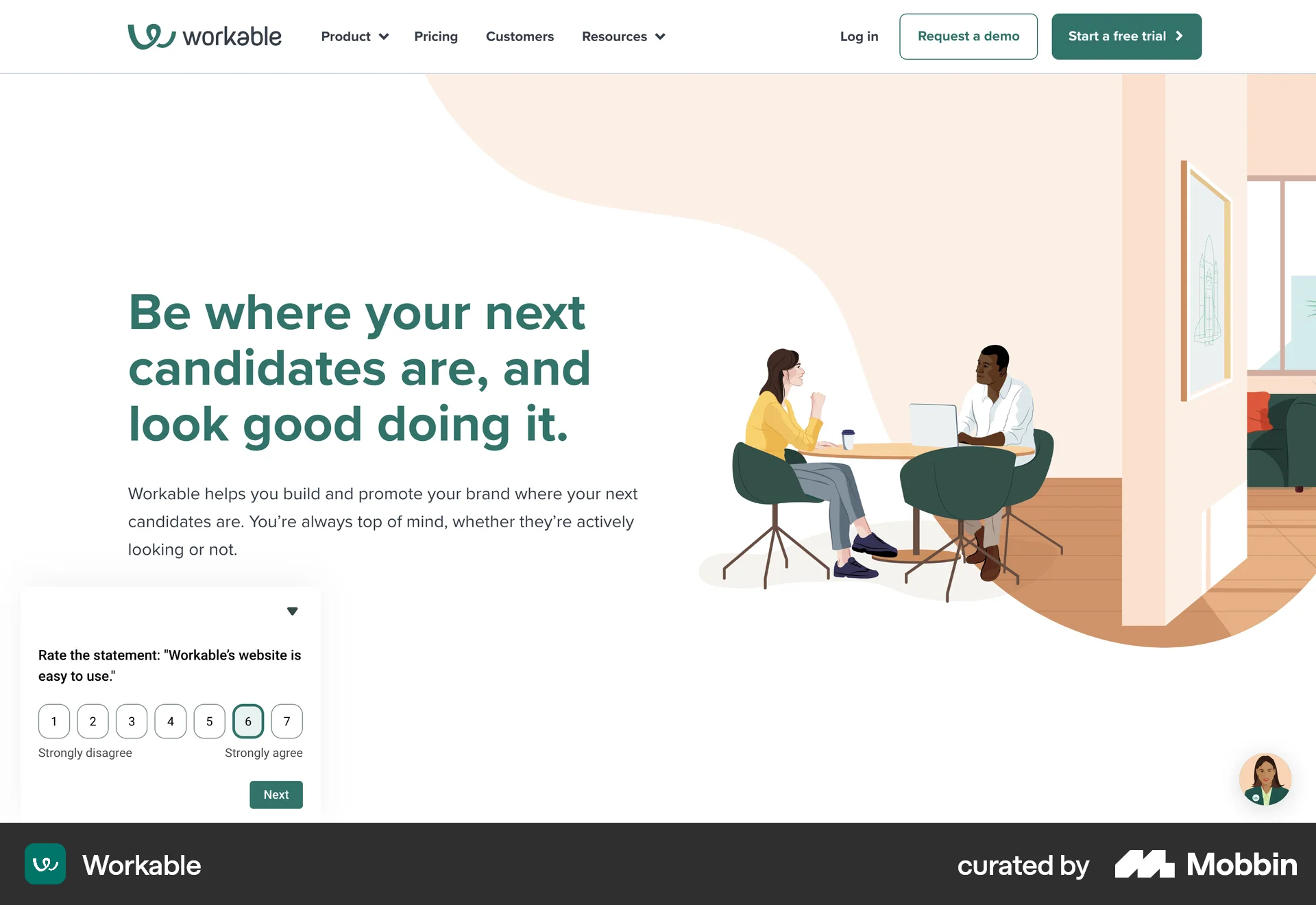 Workable Web Reviews & Ratings screen