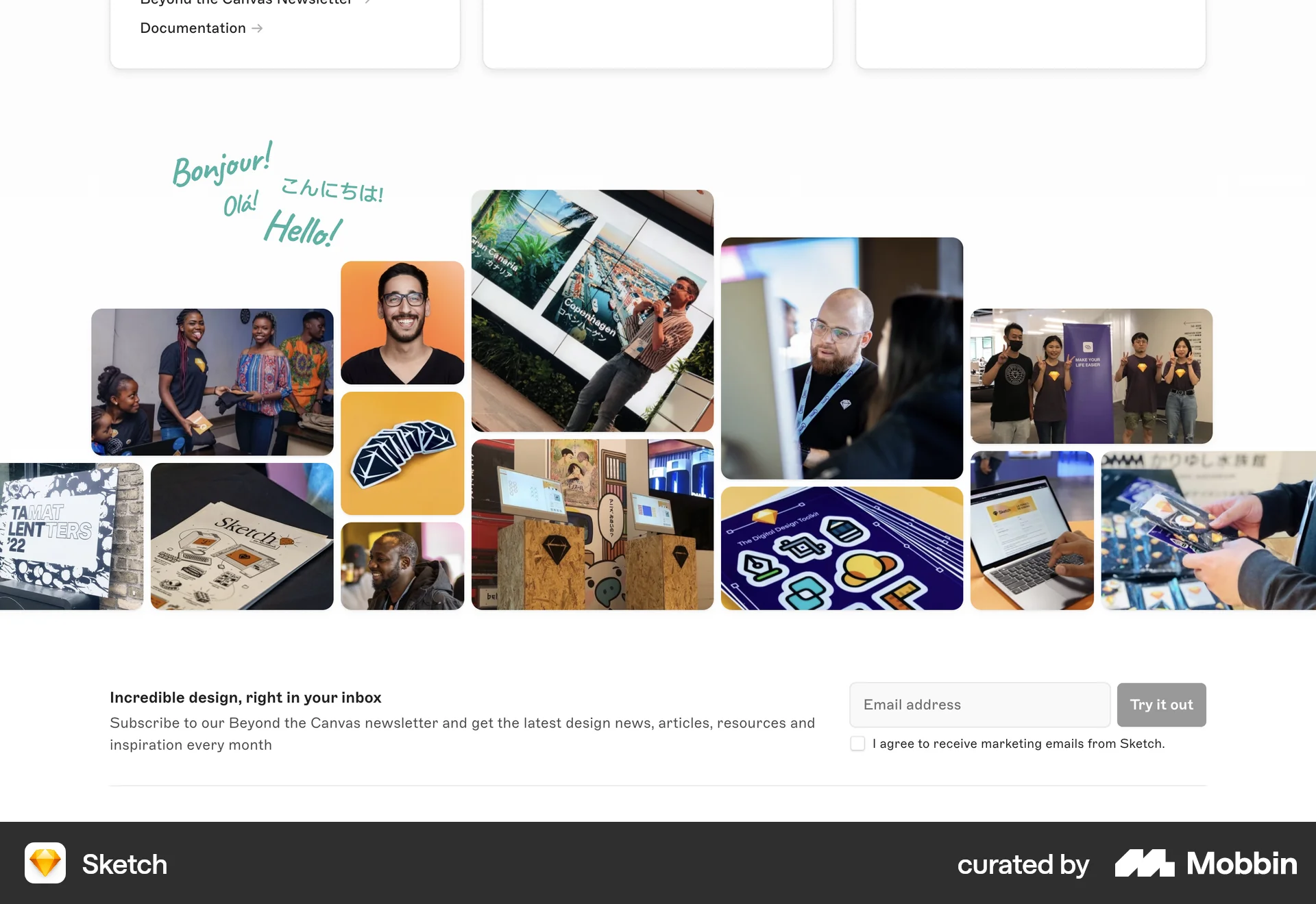 Sketch Web screen containing Gallery UI element
