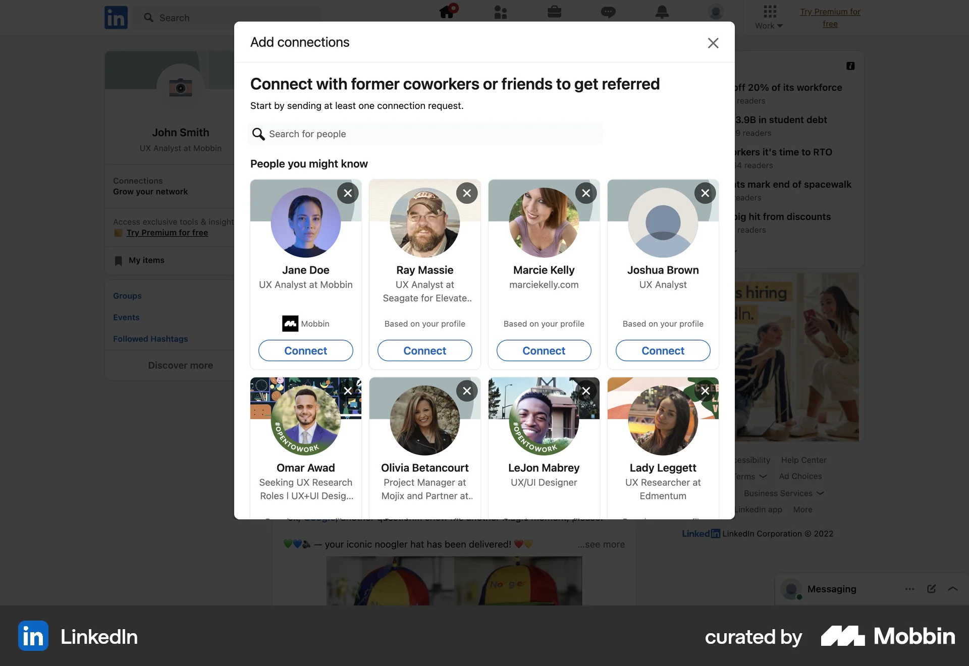 LinkedIn Web Jobs & Recruitment App screen