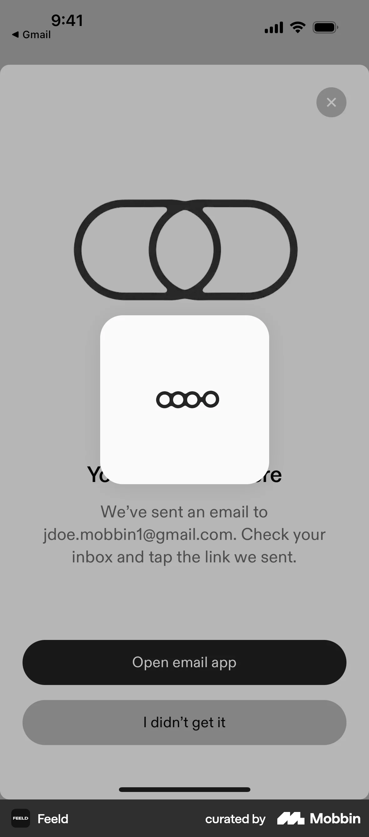 Feeld iOS screen containing Loading Indicator UI element