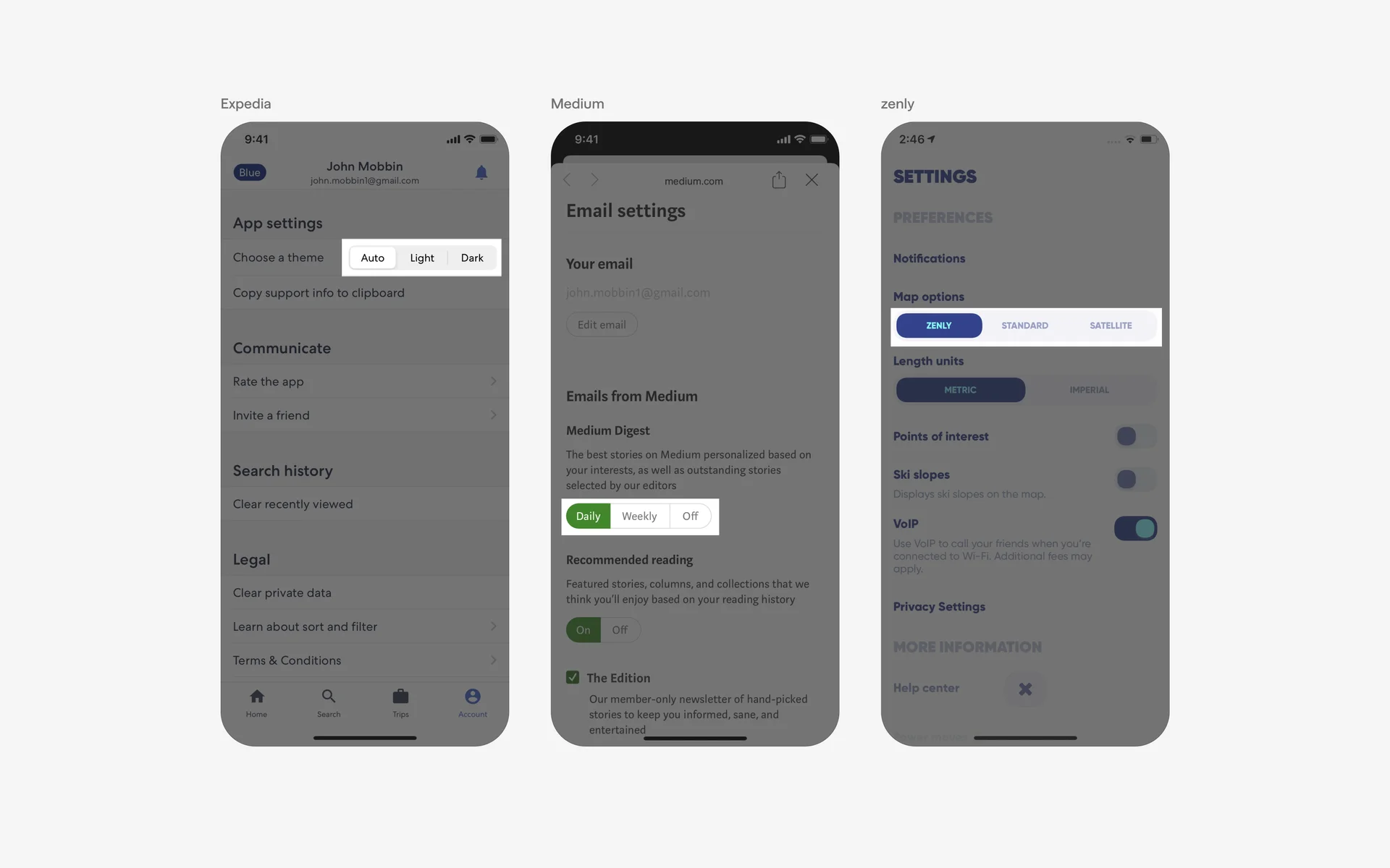 Segmented Control UI Design: Best practices, Design variants & Examples ...