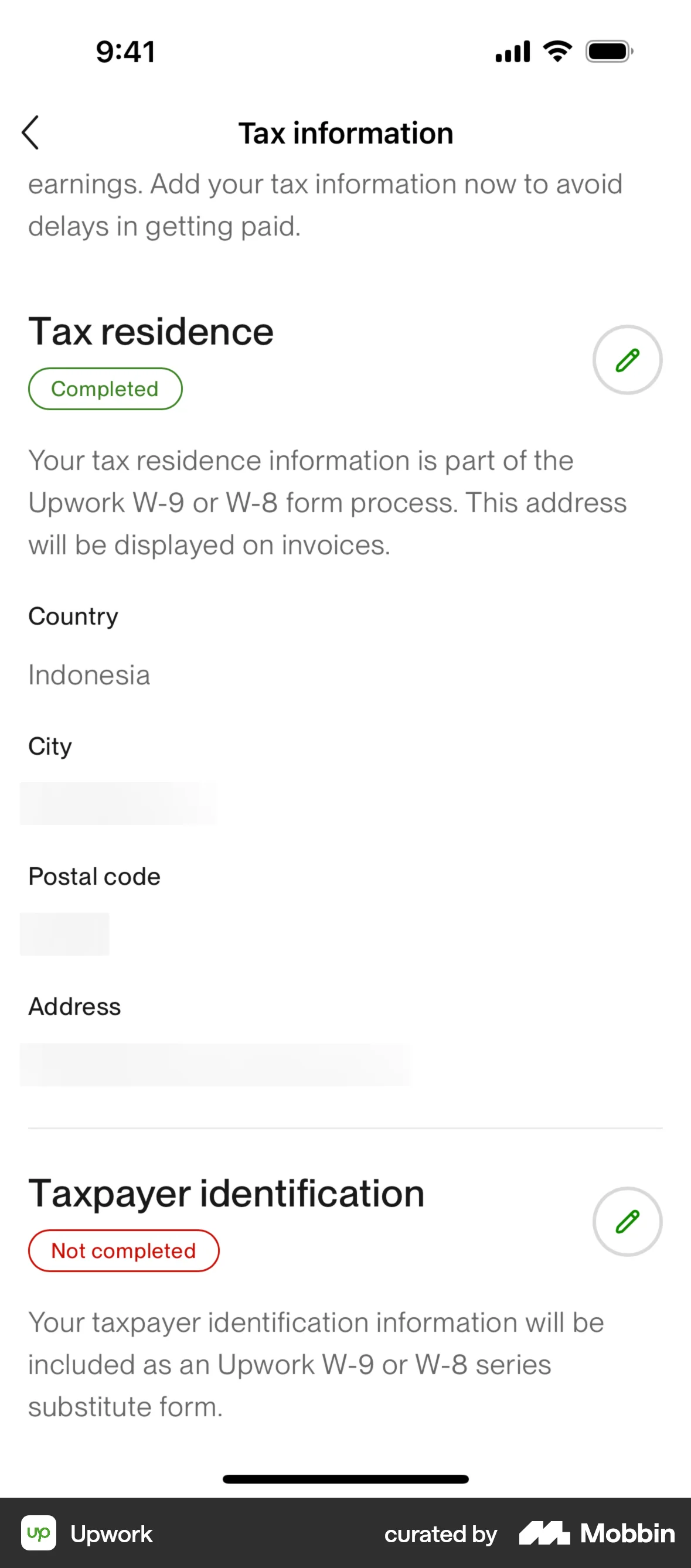 Upwork iOS Error screen