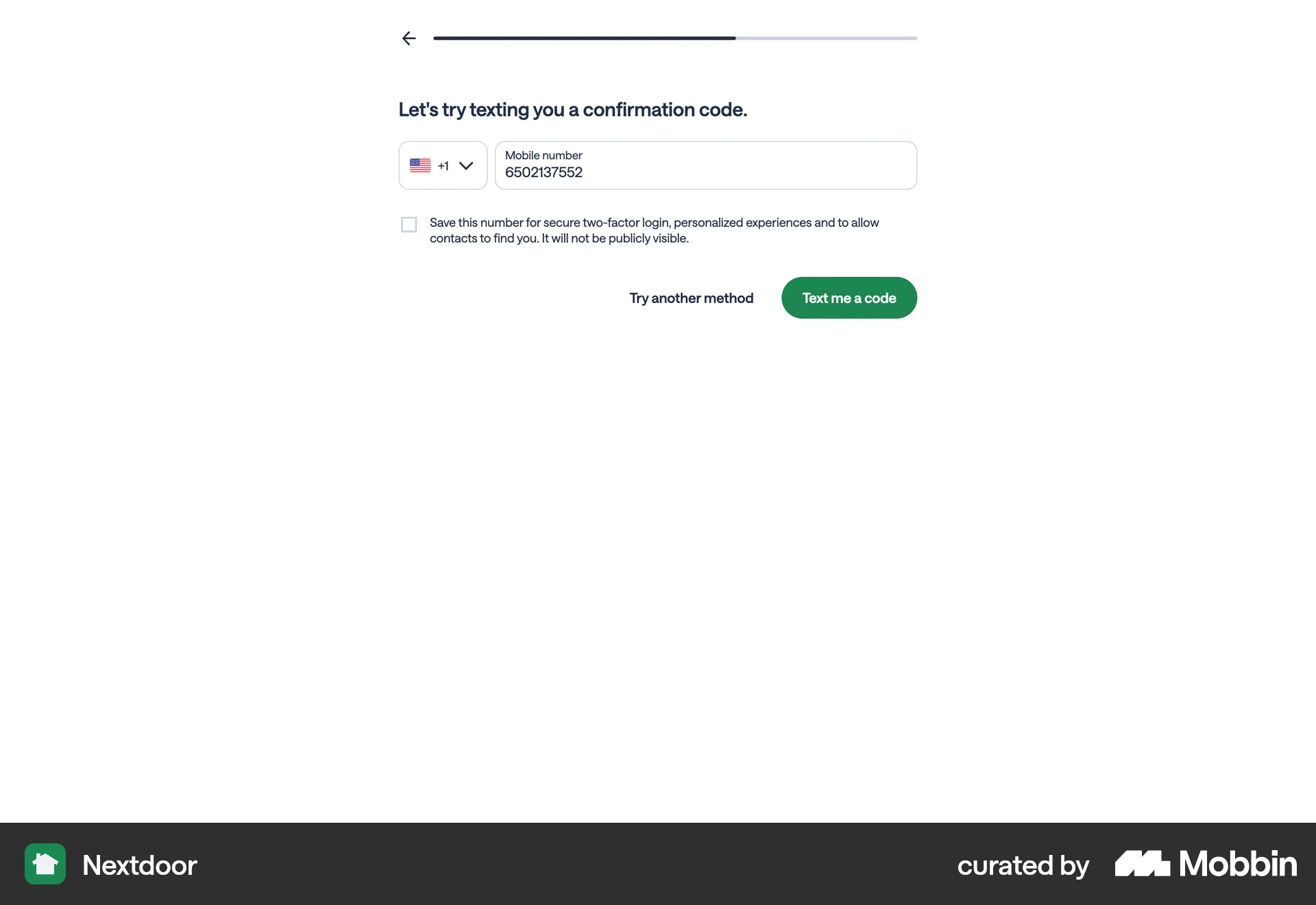 Nextdoor Web News App screen