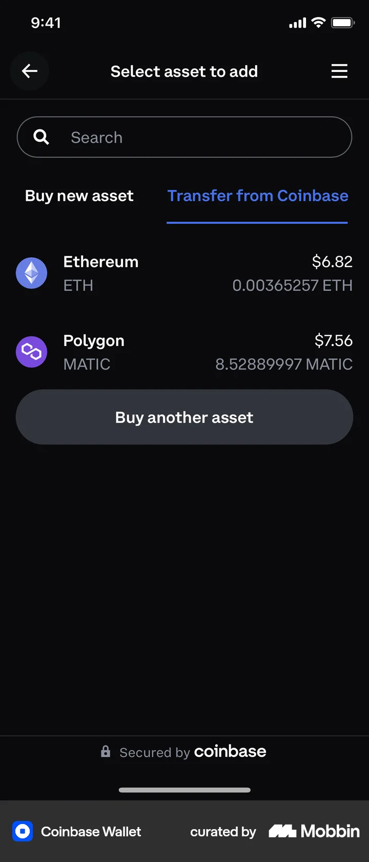 Coinbase Send Mobile Coinbase Wallet iOS Screen | Mobbin