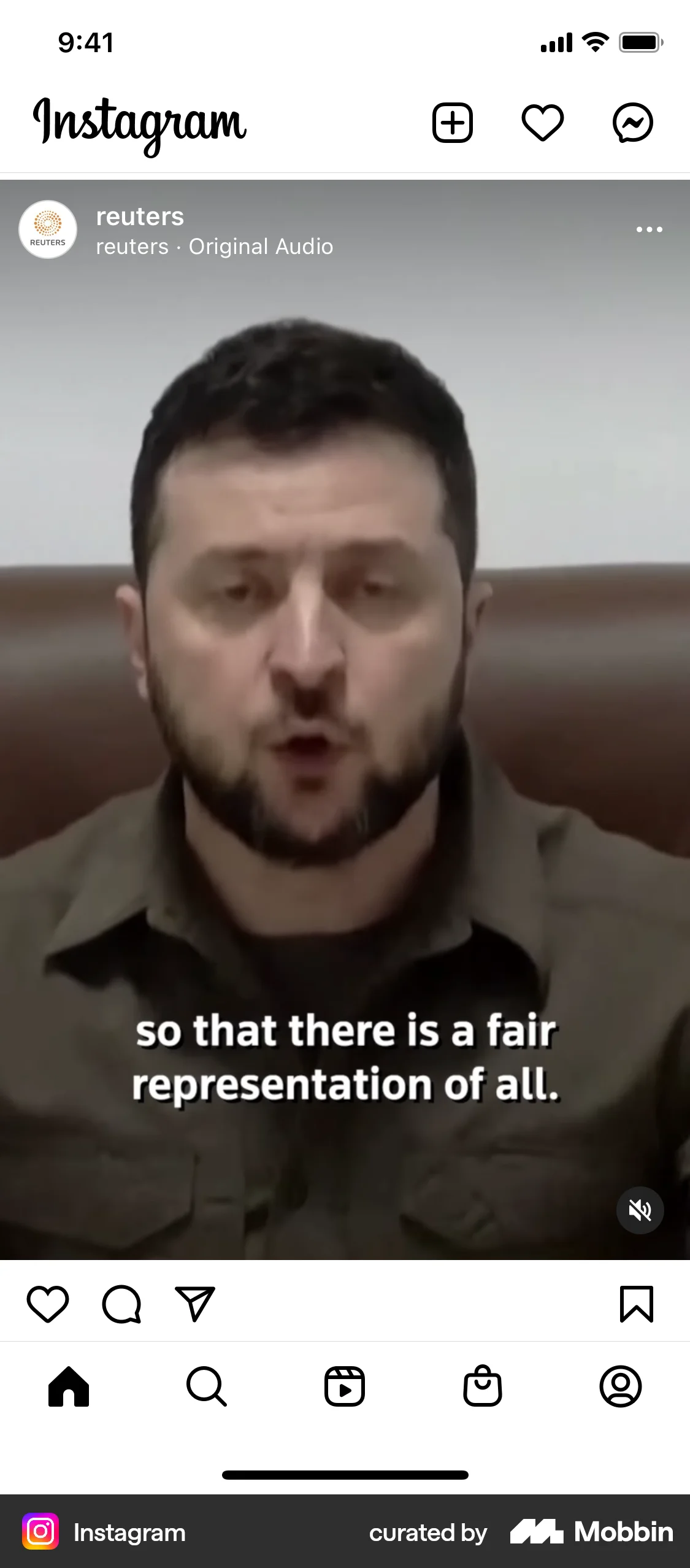 Instagram iOS Social Feed screen