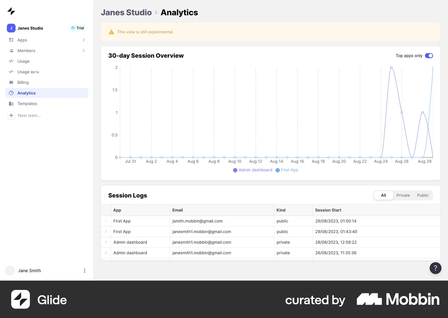 Logs Window Ui Design Log Dashboard UI Design Inspiration for Web