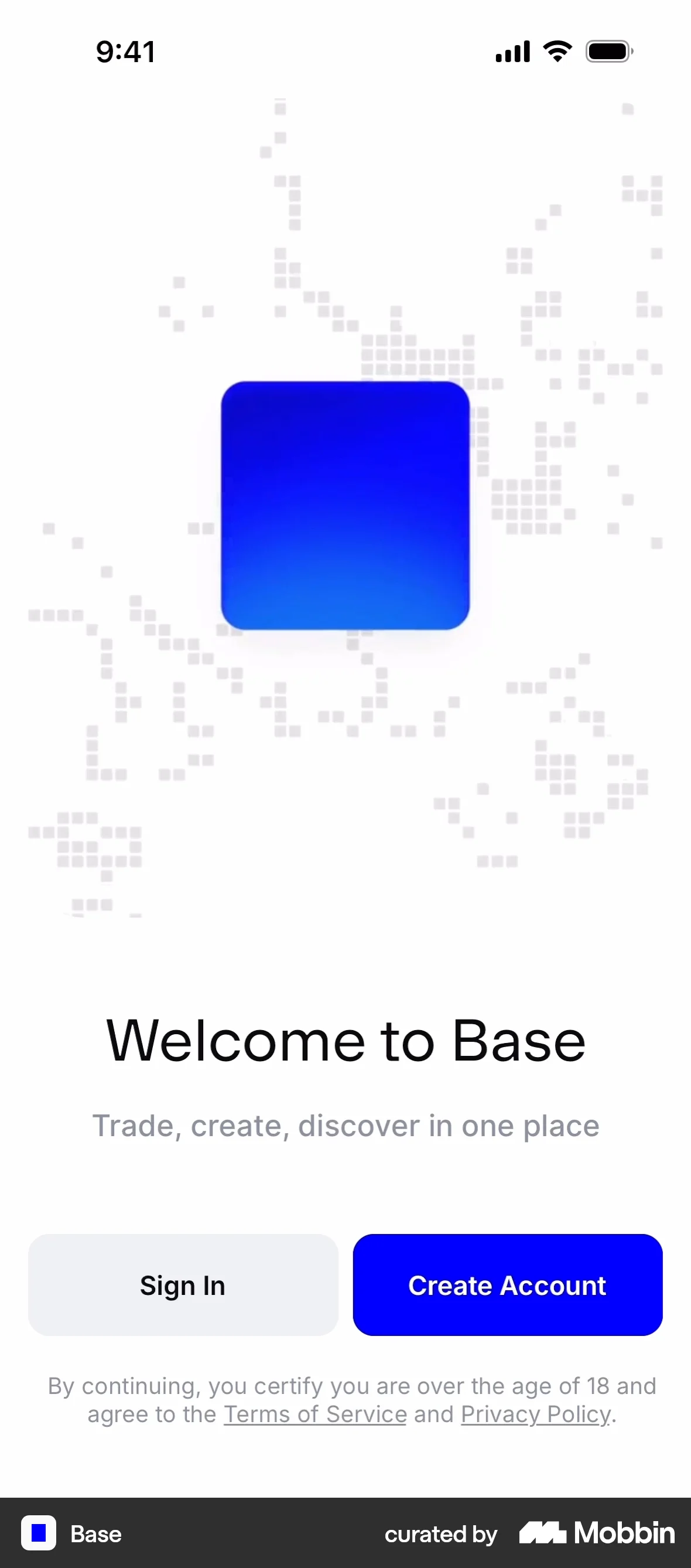 Base Onboarding screen