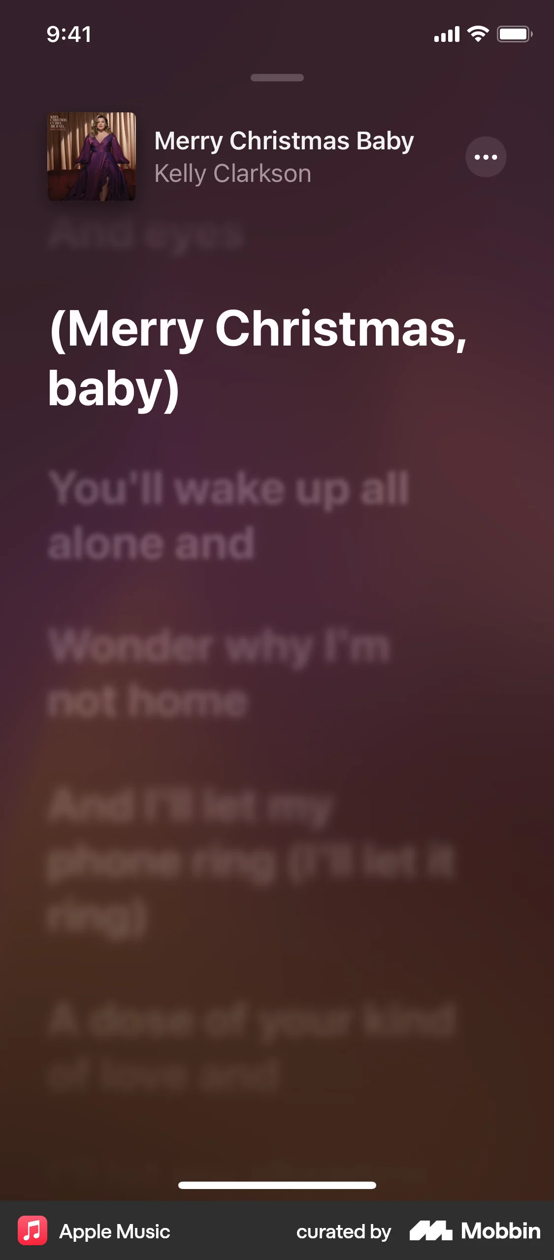 Apple Music iOS Song & Podcast Detail screen