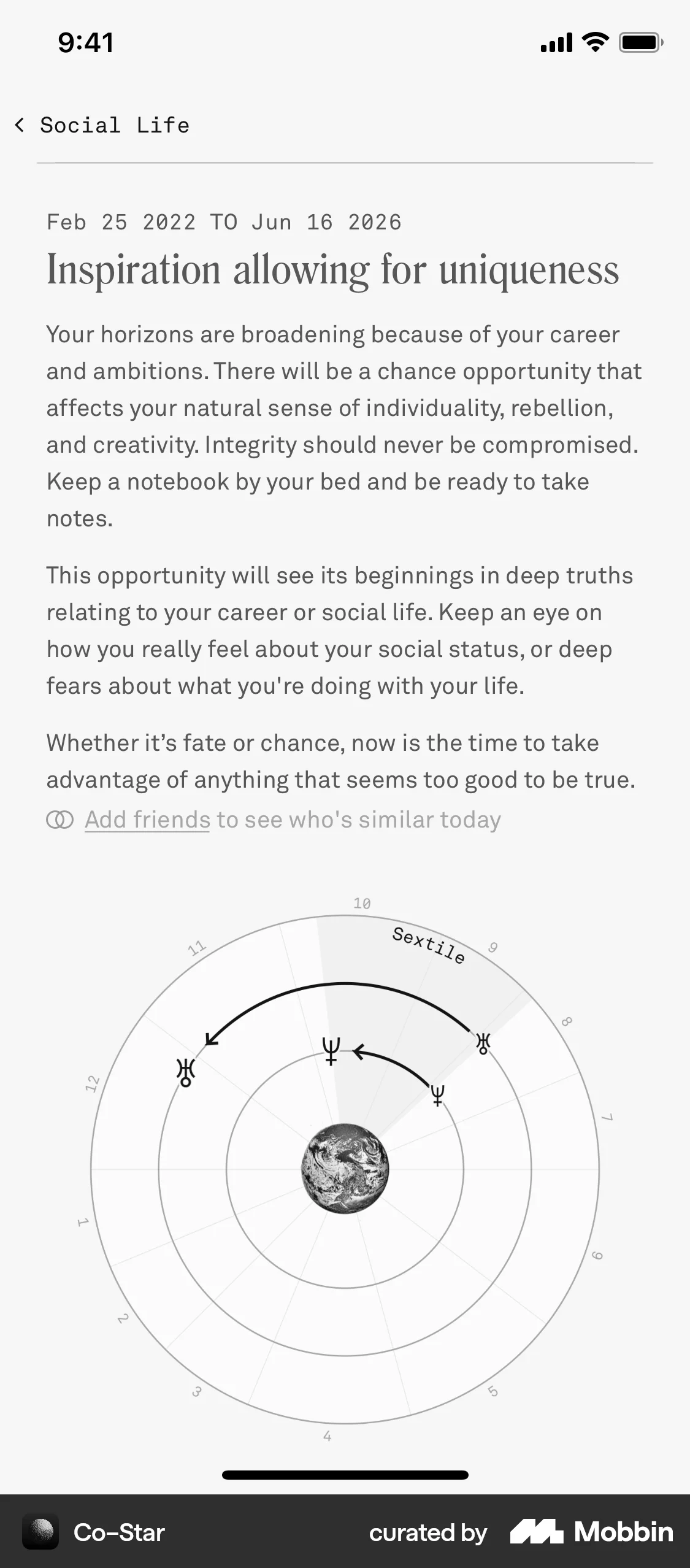 Co–Star iOS Article Detail screen