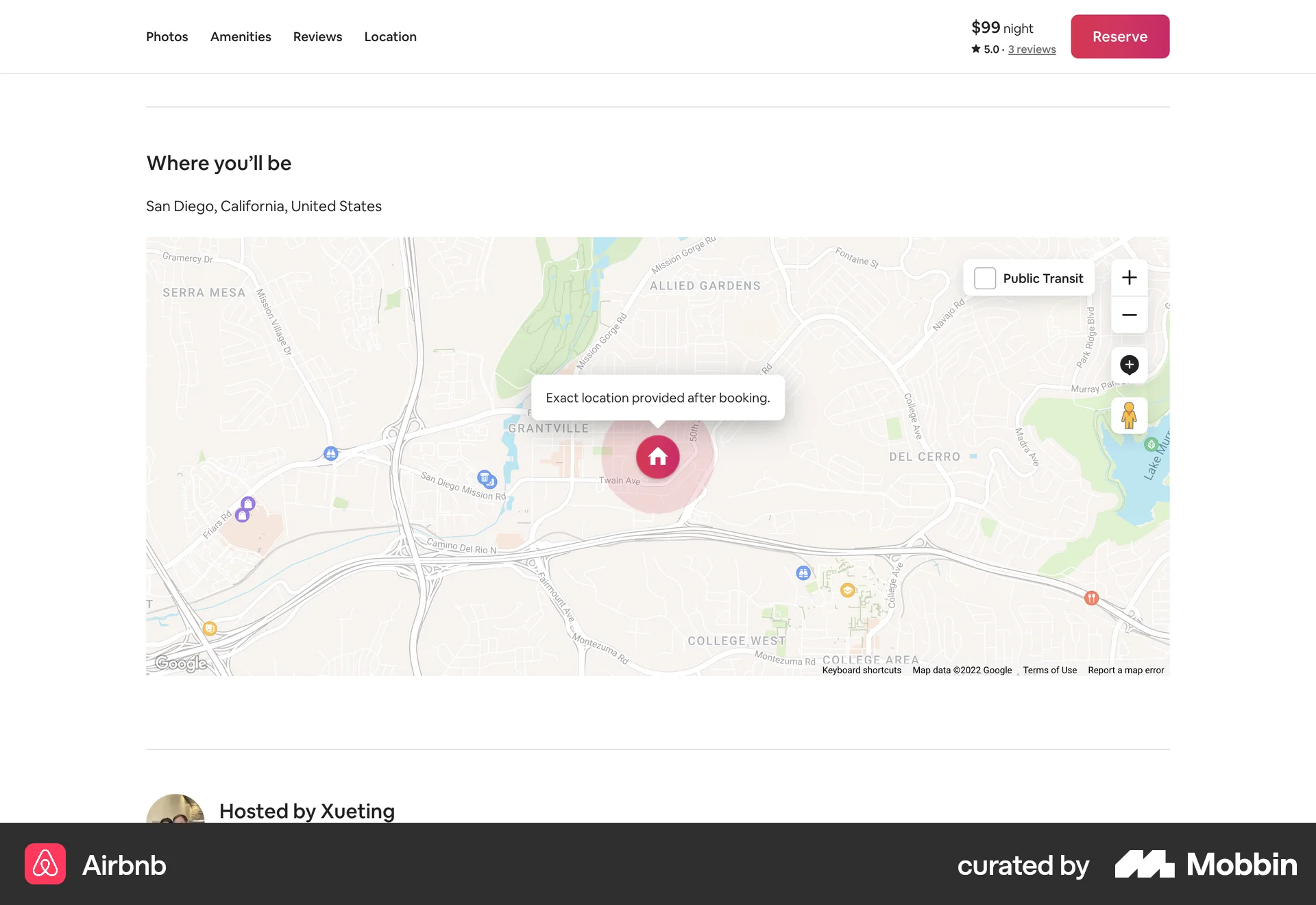 Airbnb Web Real Estate App screen