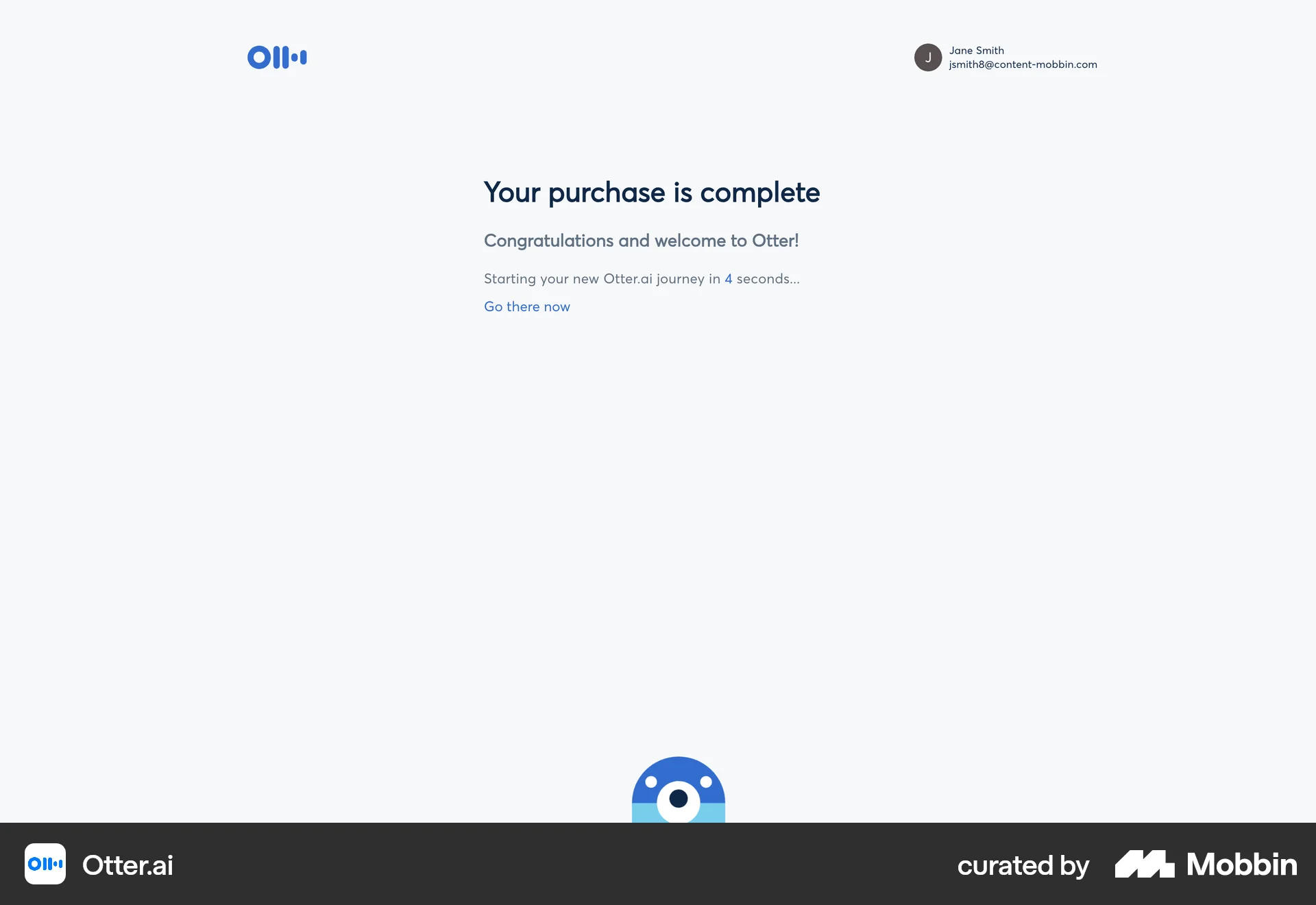Otter.ai Web Timer & Clock screen