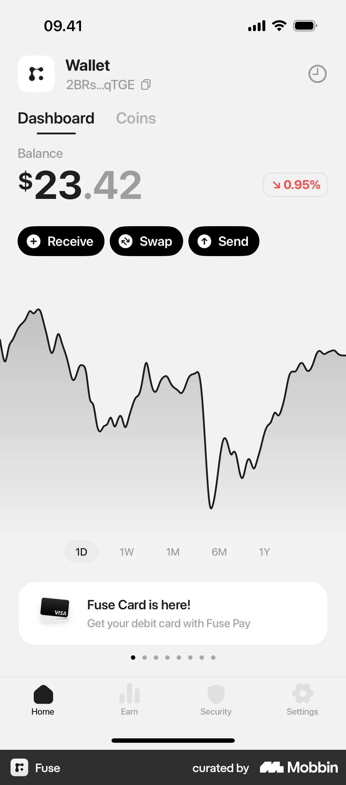 Fuse iOS screen containing Tab UI element