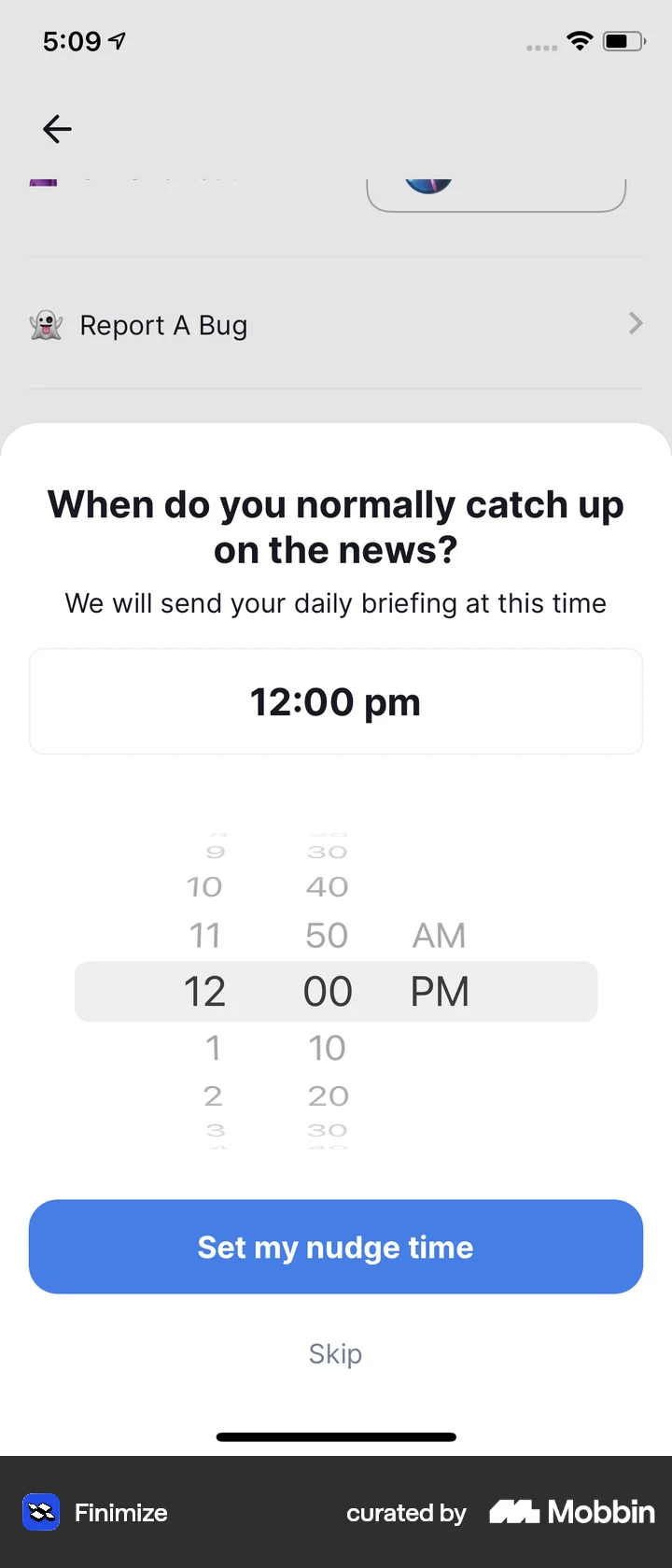 Ios 6 Timer Picker Vertical Ruler Finimize iOS Time Picker | Mobbin