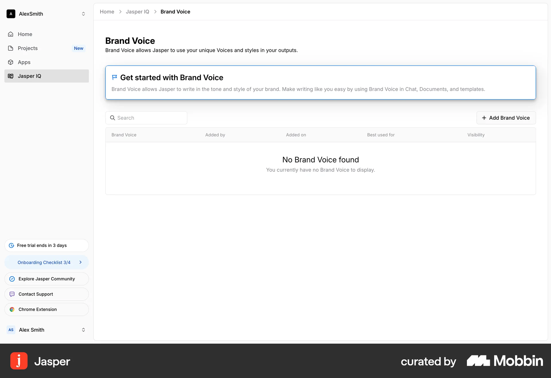 Jasper Web Feature Info screen
