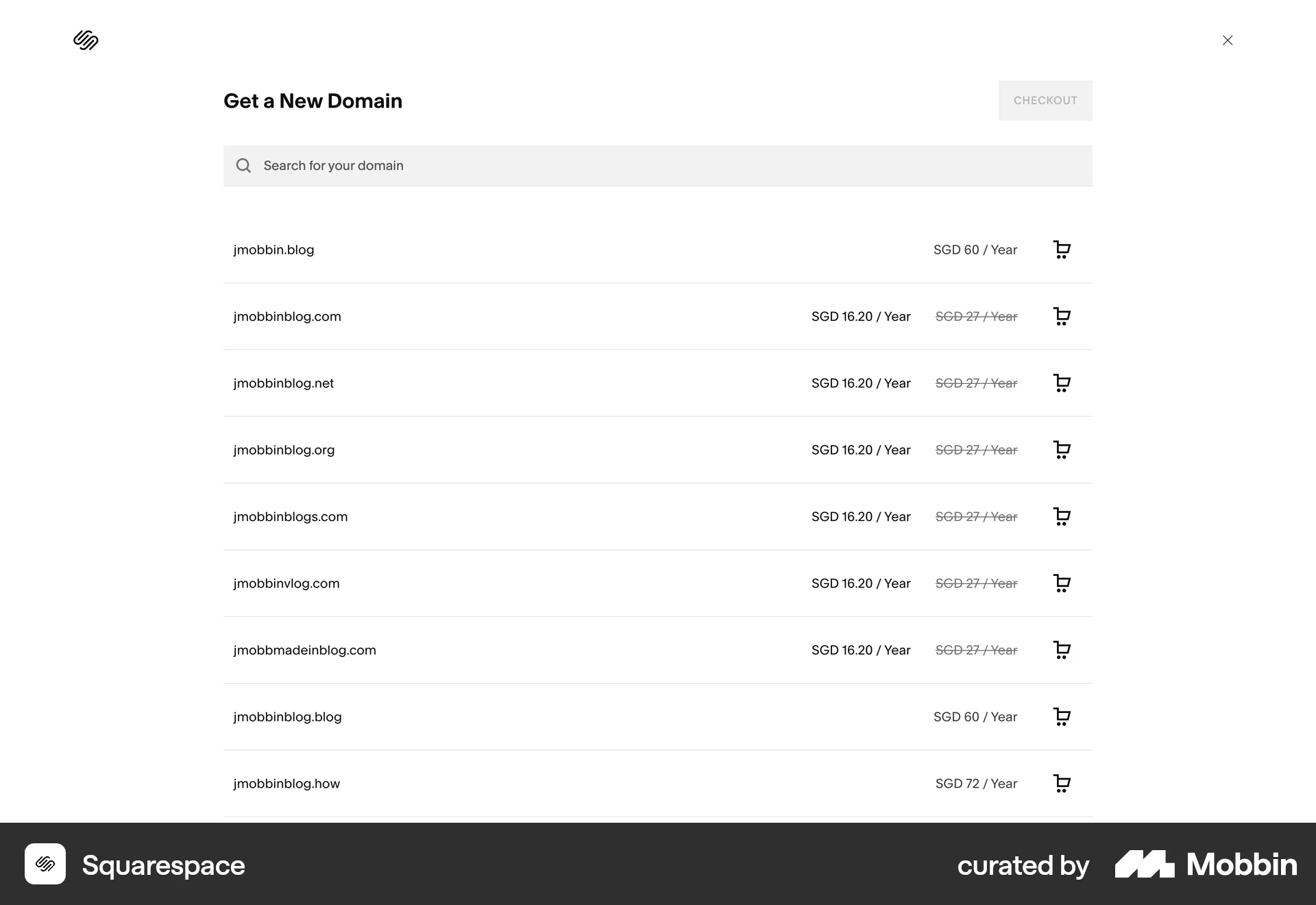 Squarespace Web Shop & Storefront screen