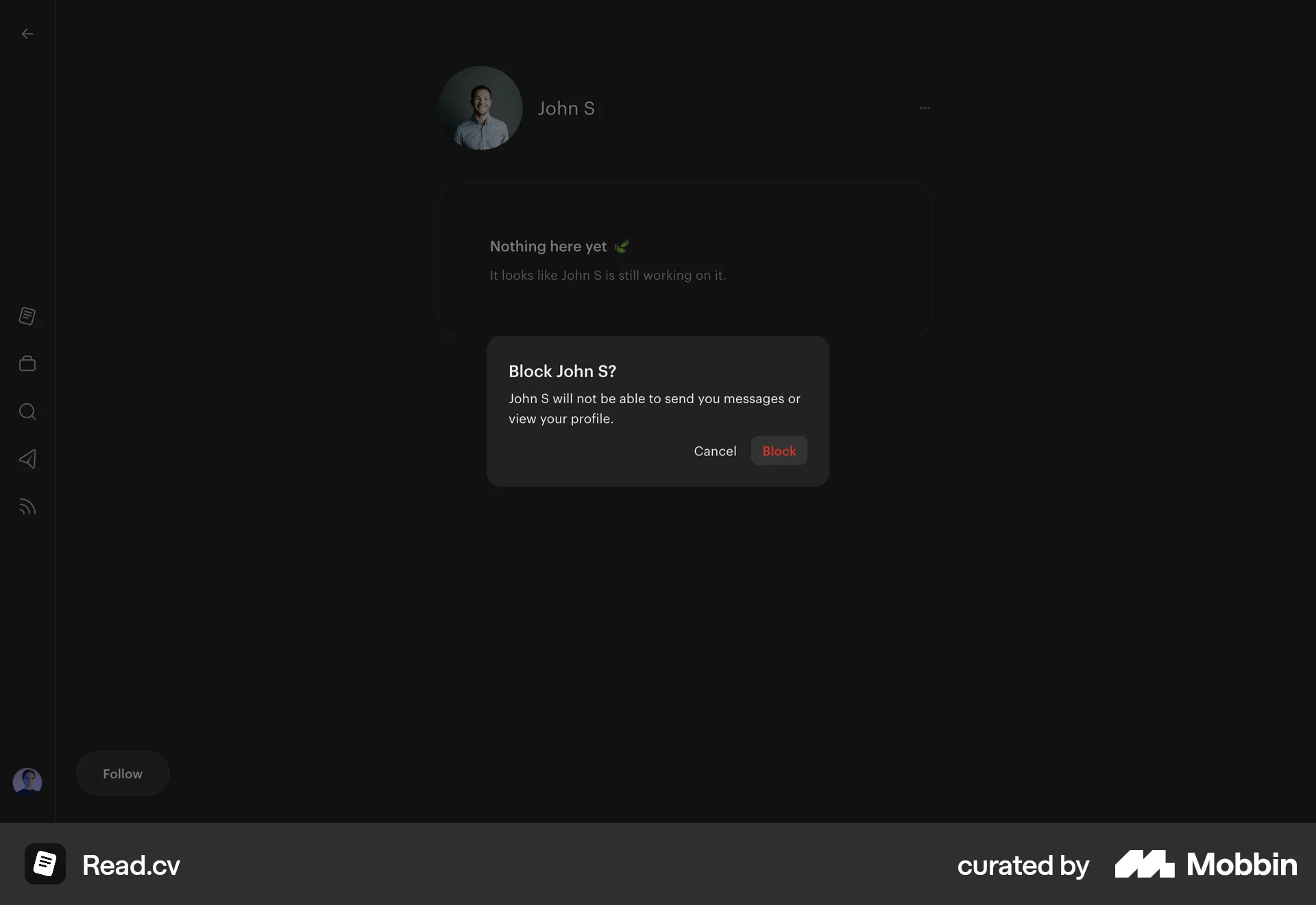 Read.cv Web Ban & Block screen