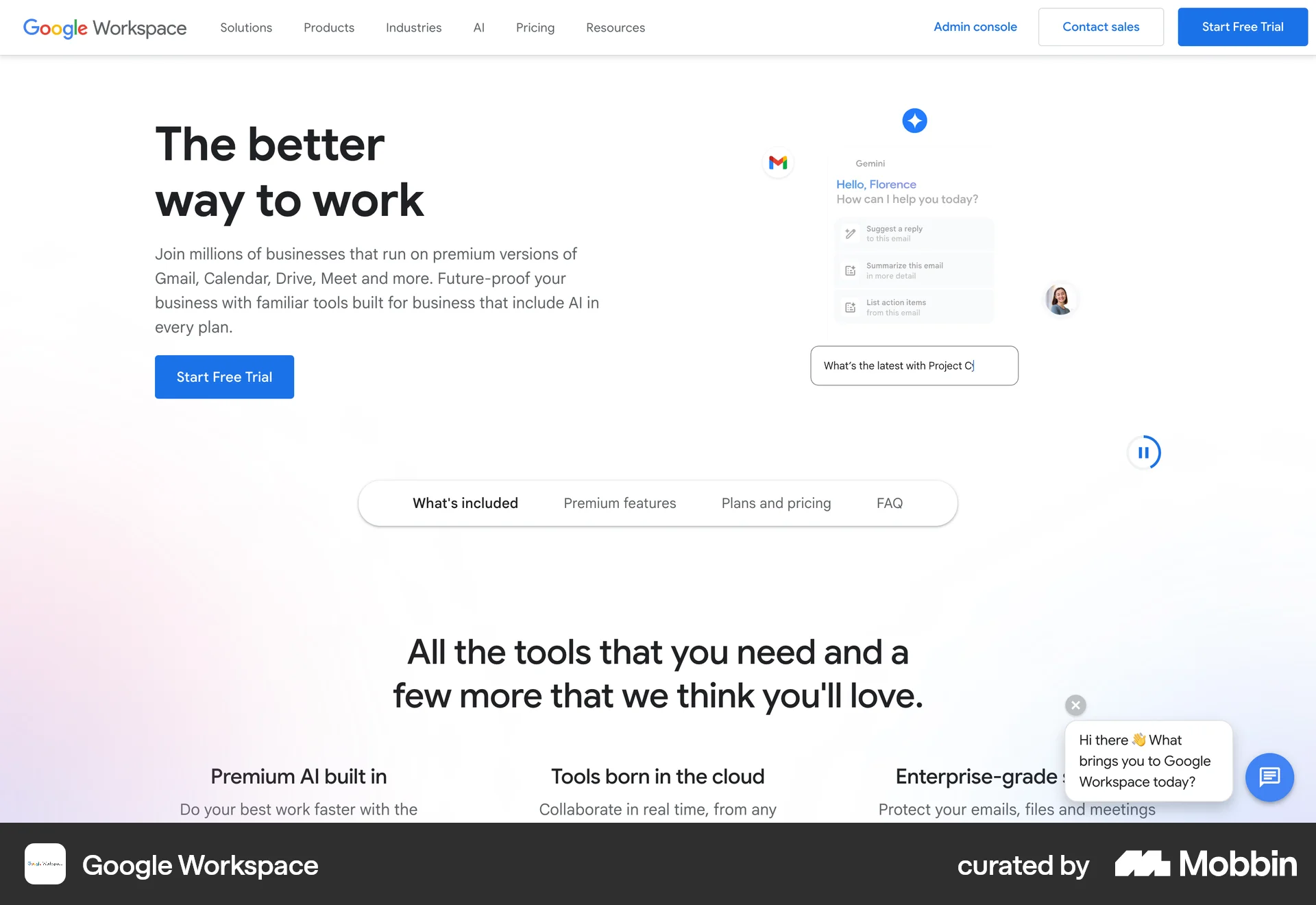 Google Workspace screen