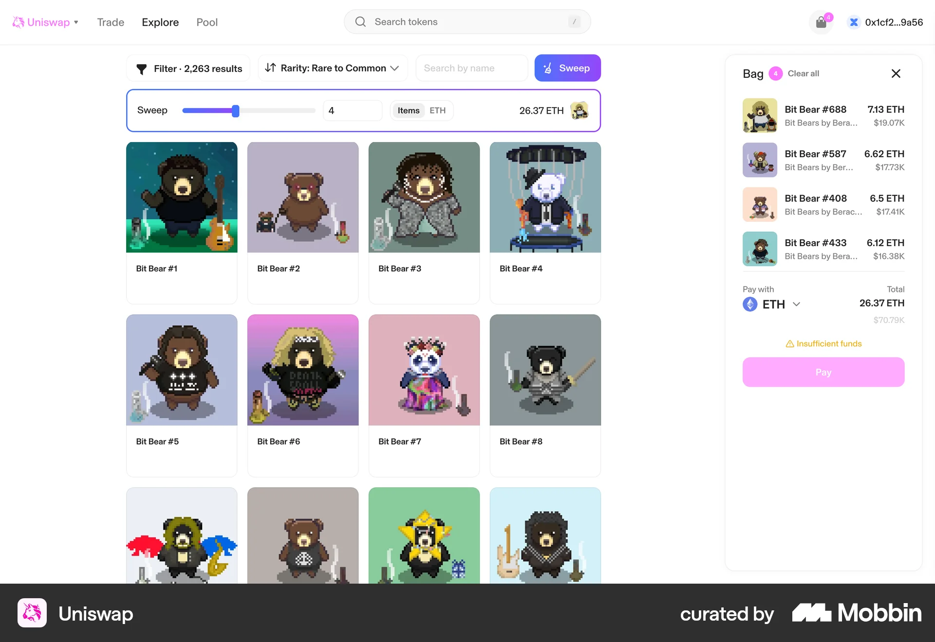 Uniswap Web Shop & Storefront screen