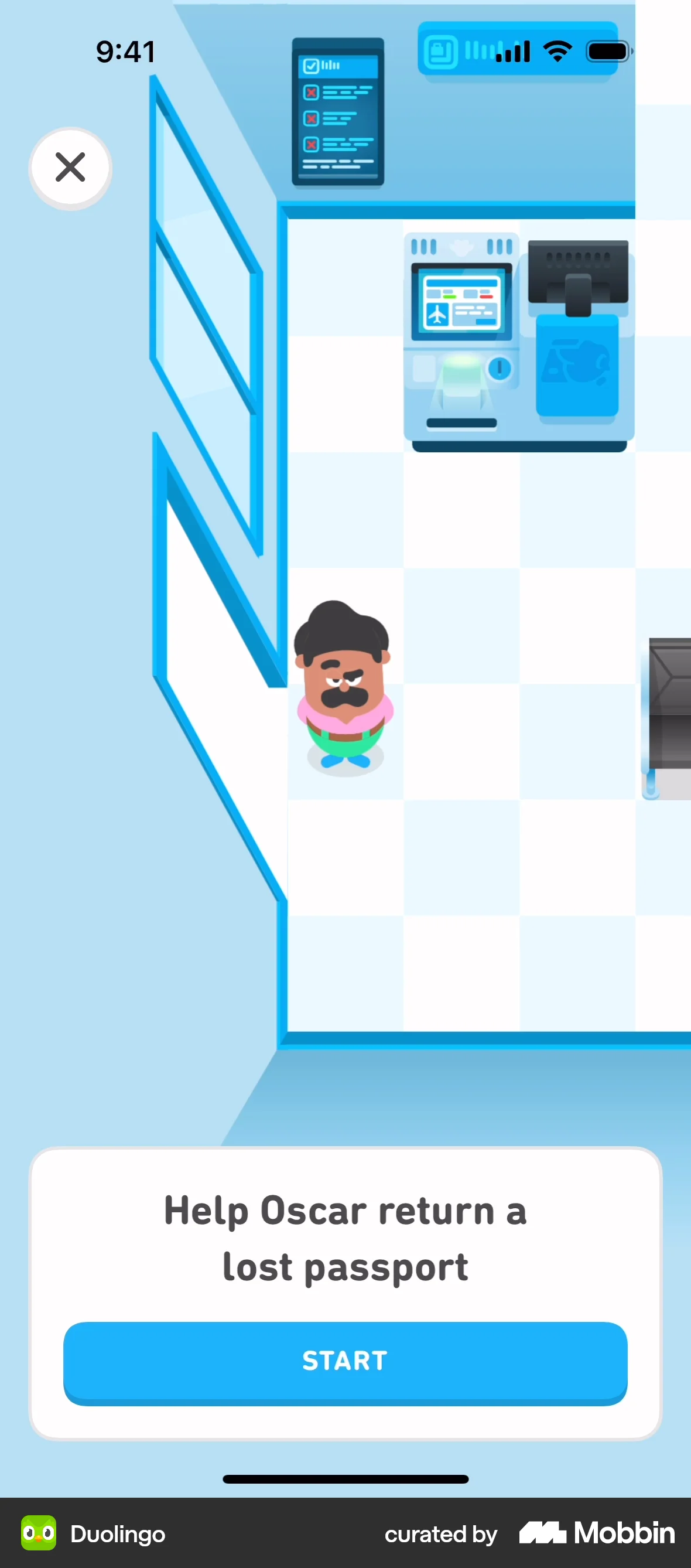 Duolingo iOS Game UI screen