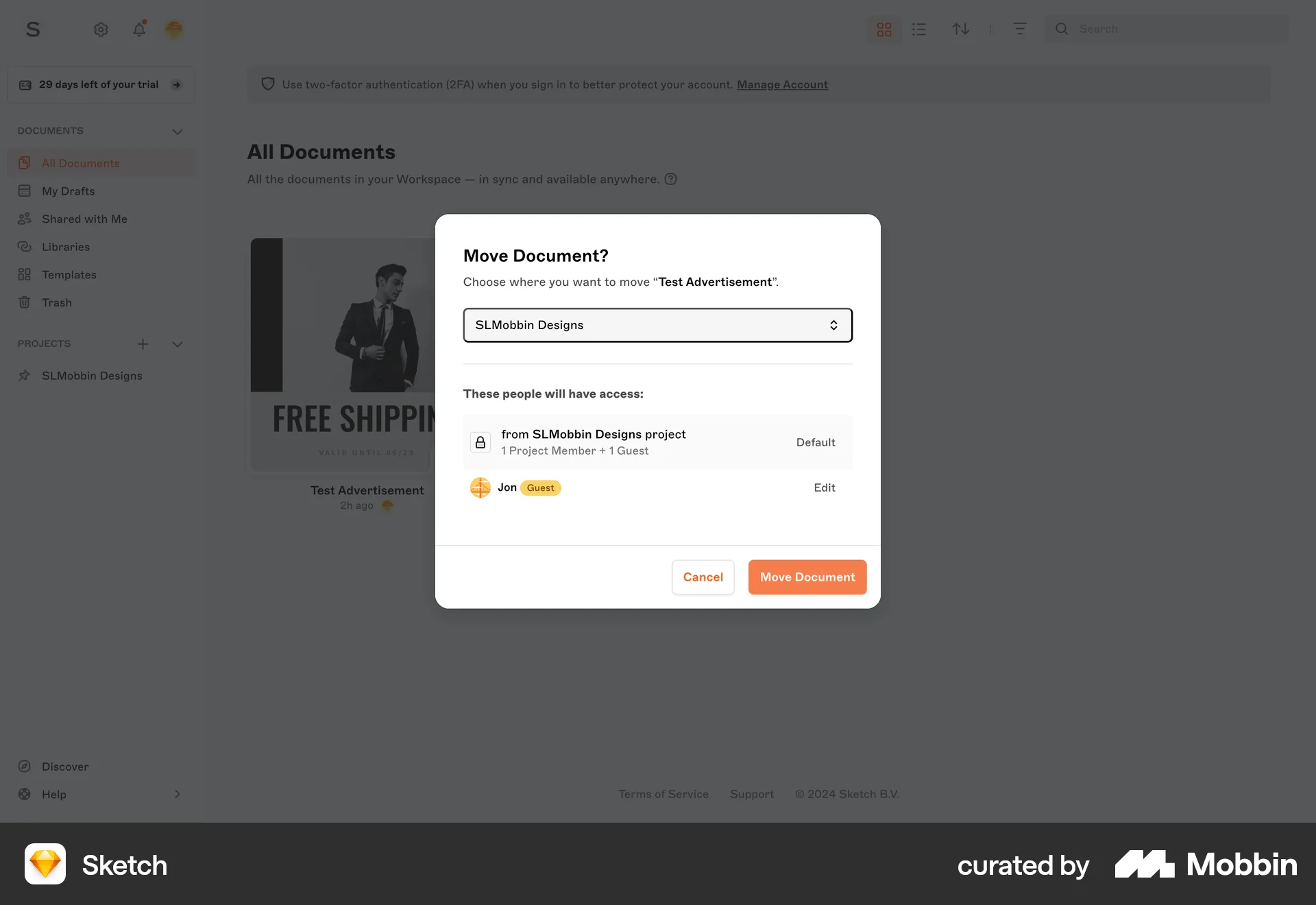 Sketch Web Move screen
