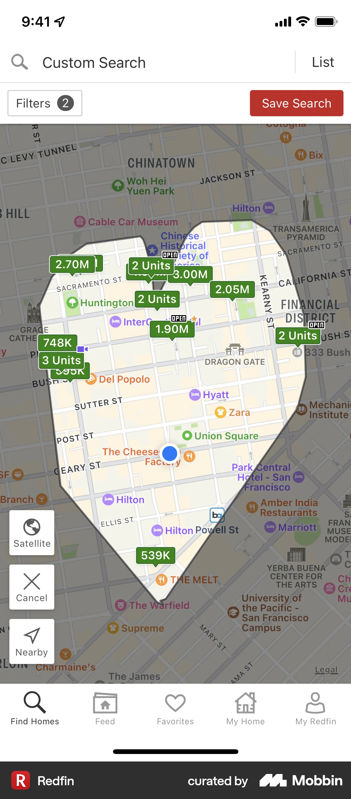 Redfin iOS Real Estate App screen