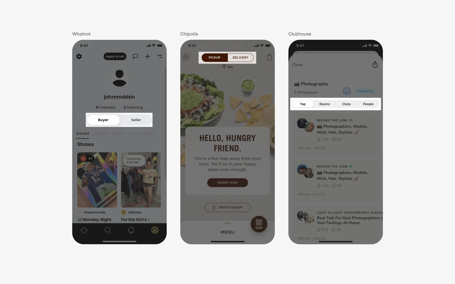 Segmented Control UI Design: Best practices, Design variants & Examples ...