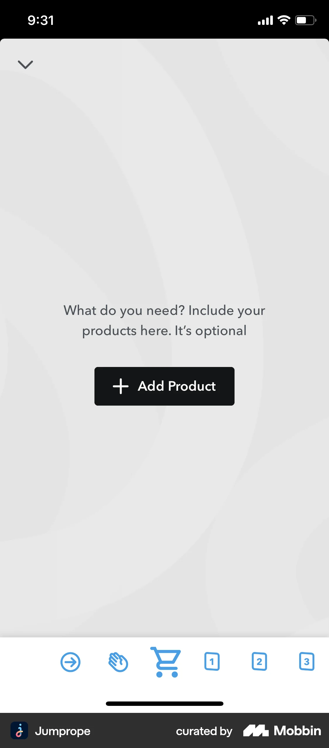 Jumprope iOS Photo & Video App screen