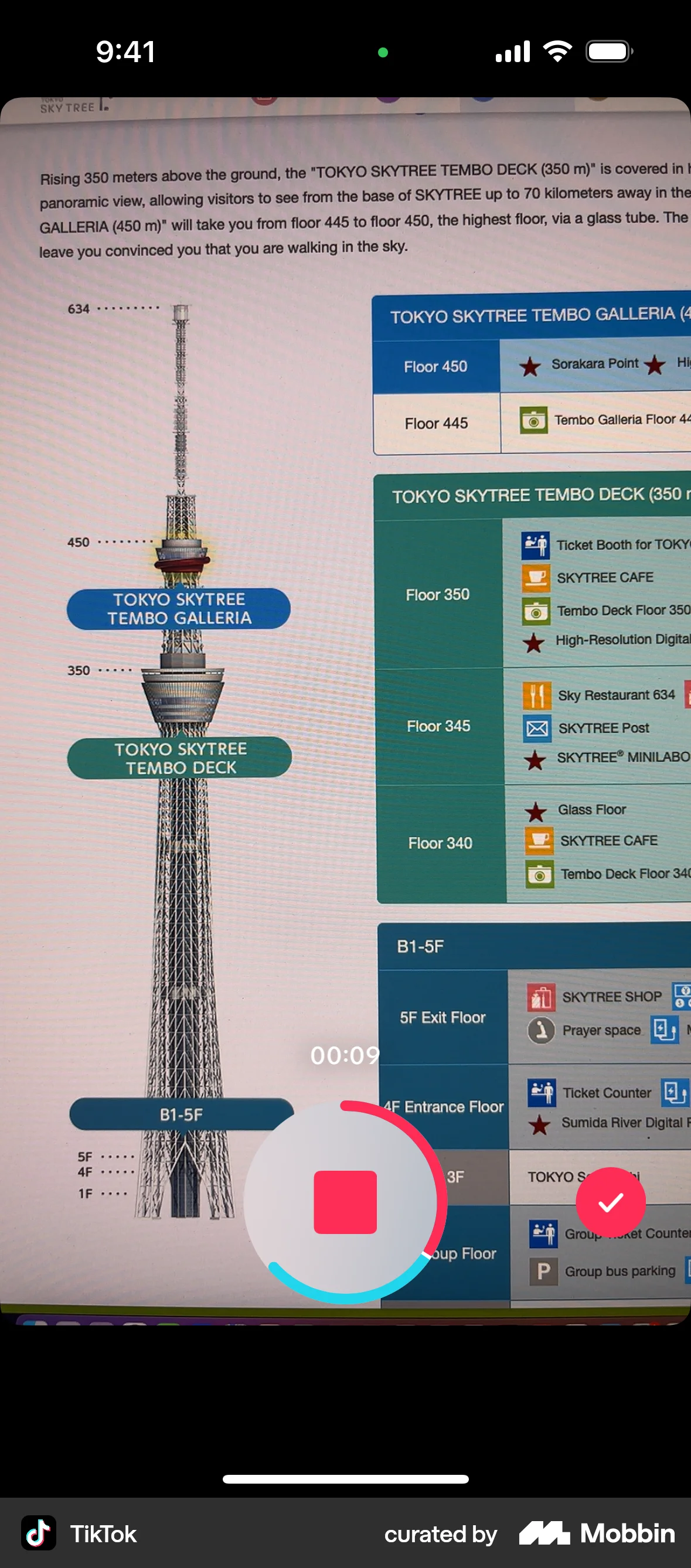 TikTok iOS Audio & Video Recorder screen