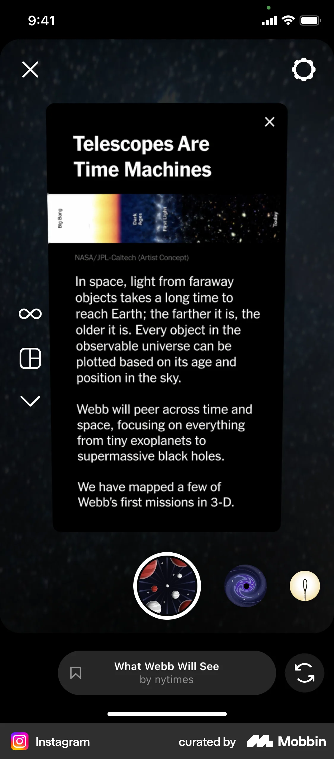 Instagram iOS Augmented Reality screen