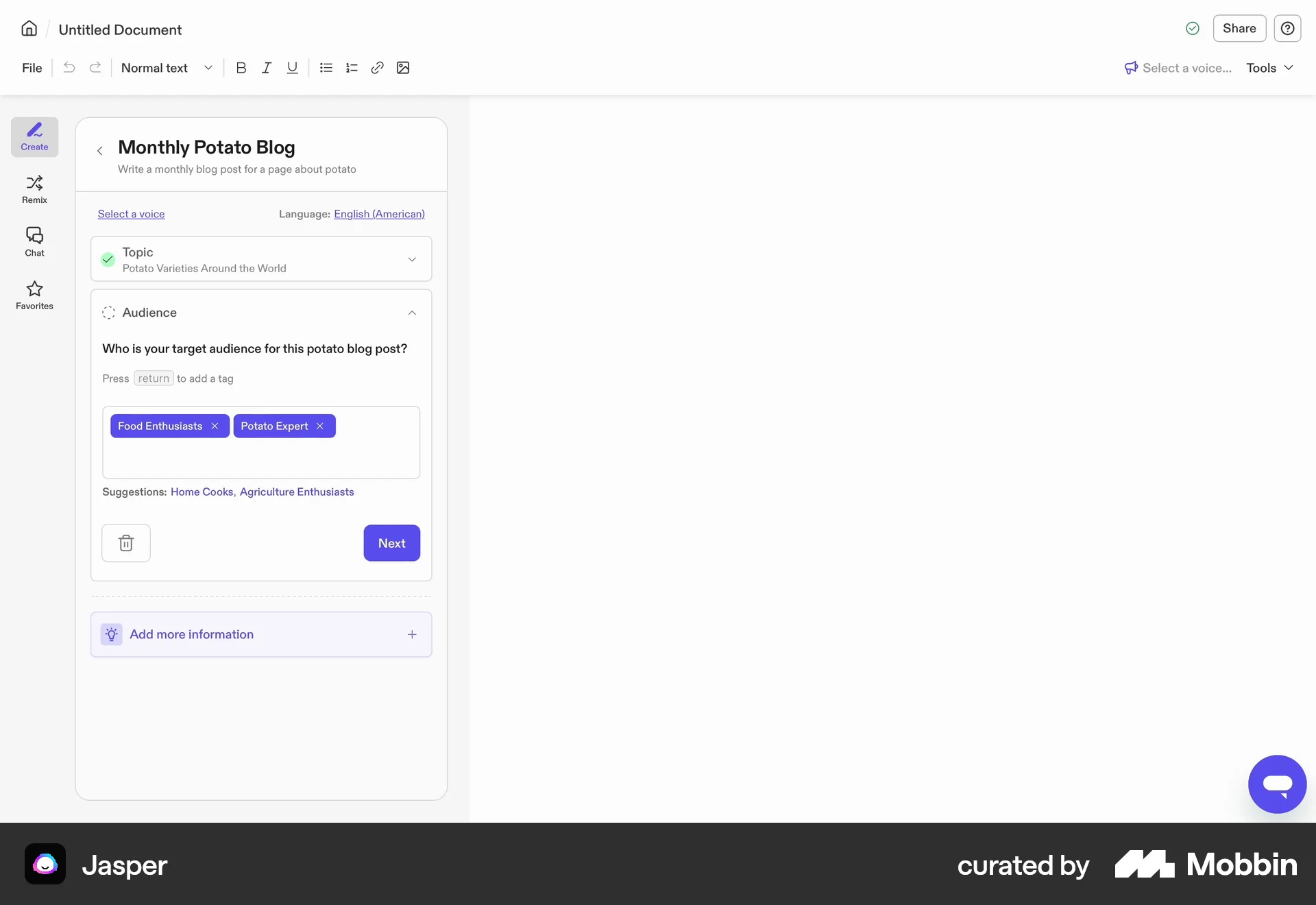Jasper Web screen containing Keyboard Key UI element