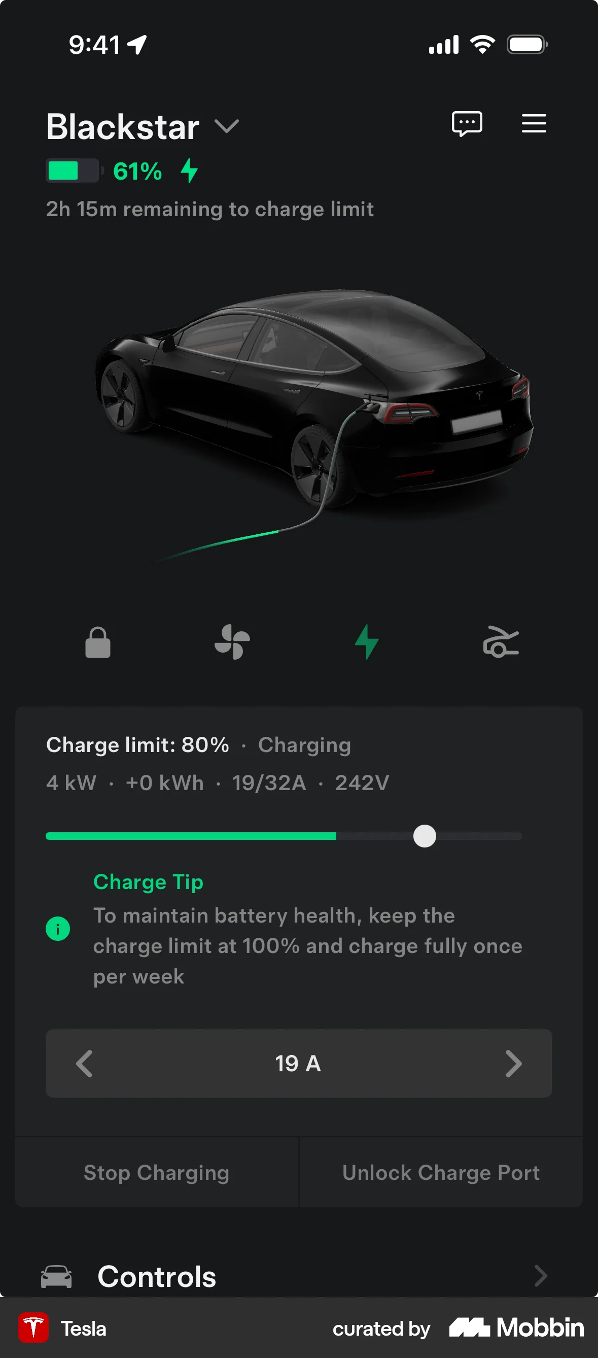 Tesla Onboarding screen