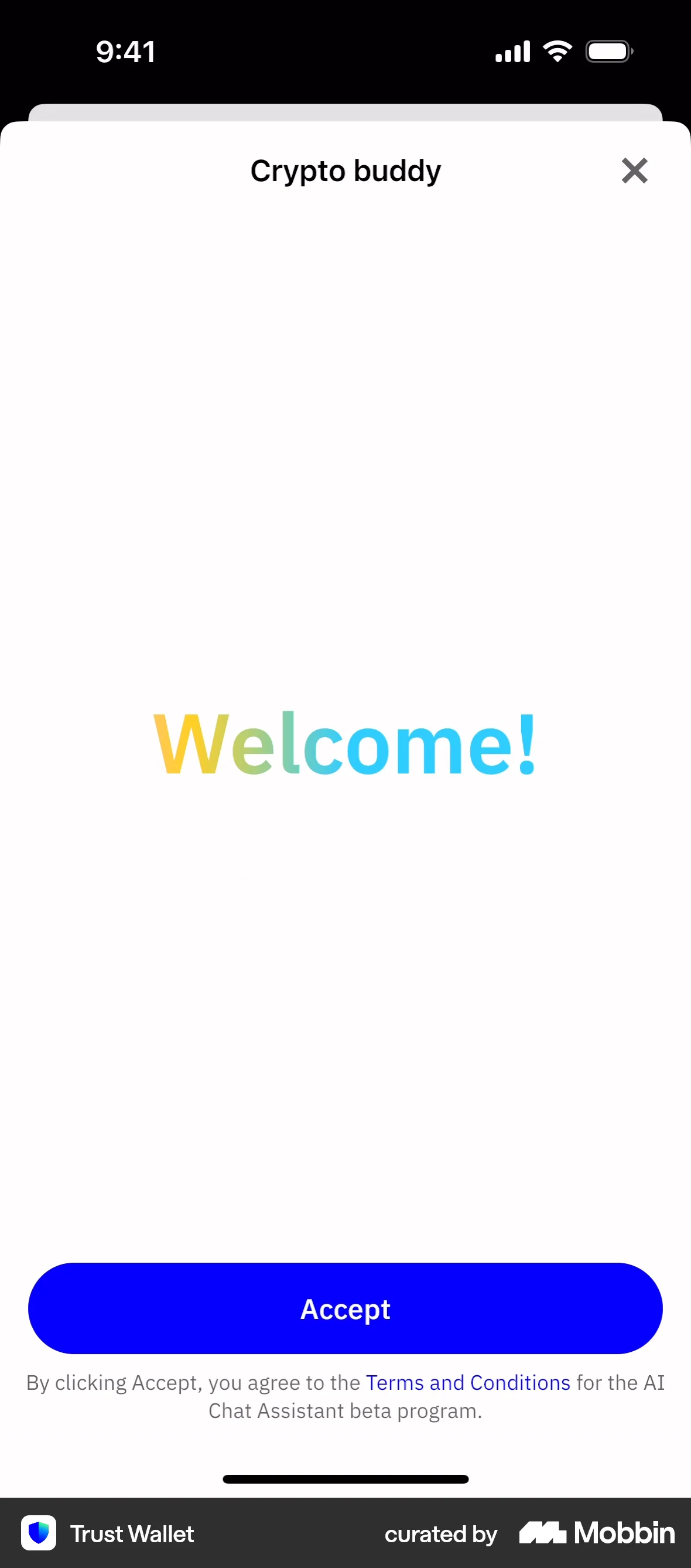 Trust Wallet iOS Crypto & Web3 App screen