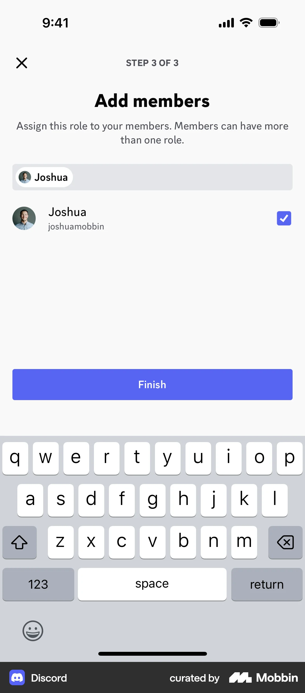 Discord iOS Invite Teammates screen