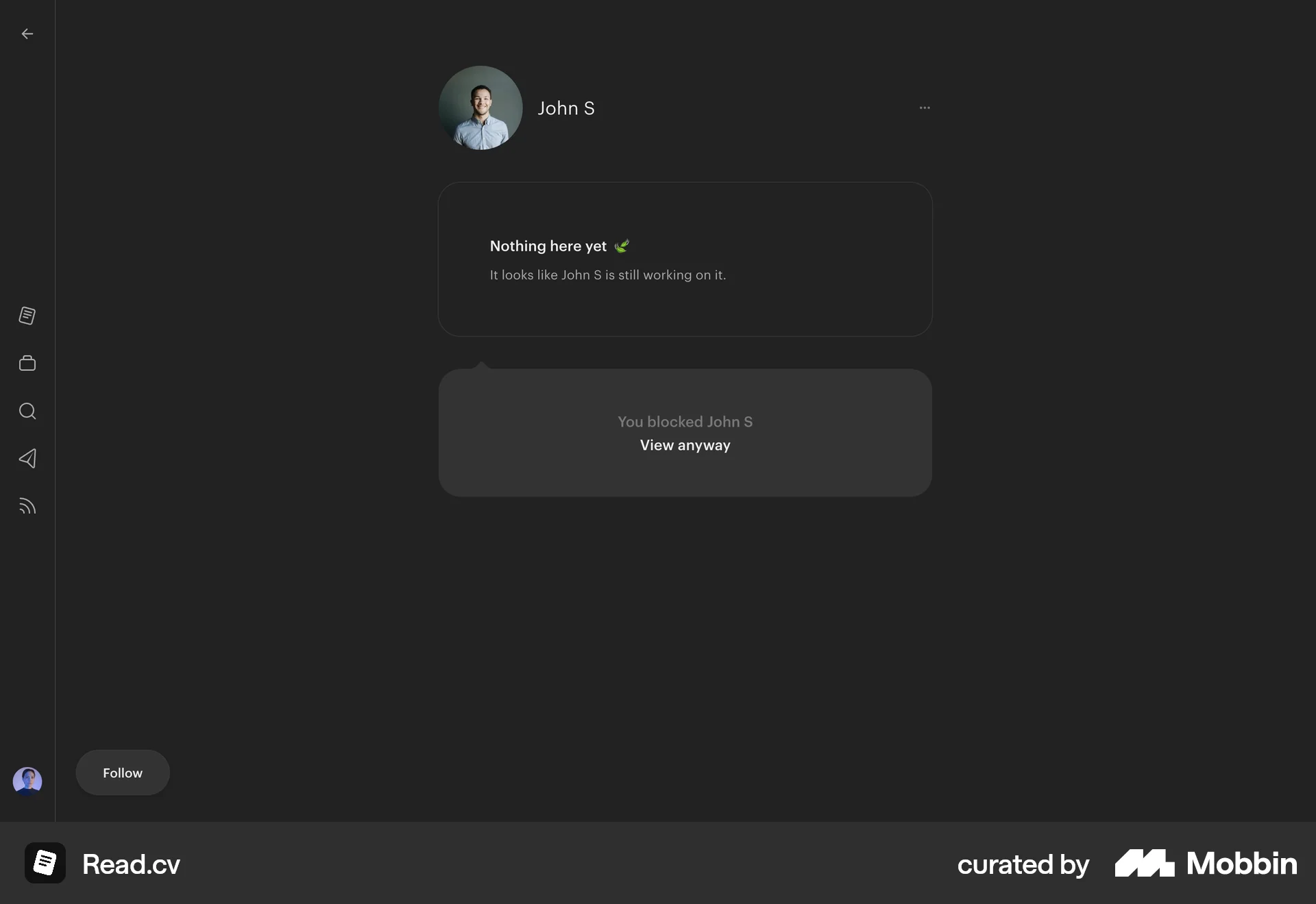 Read.cv Web Ban & Block screen