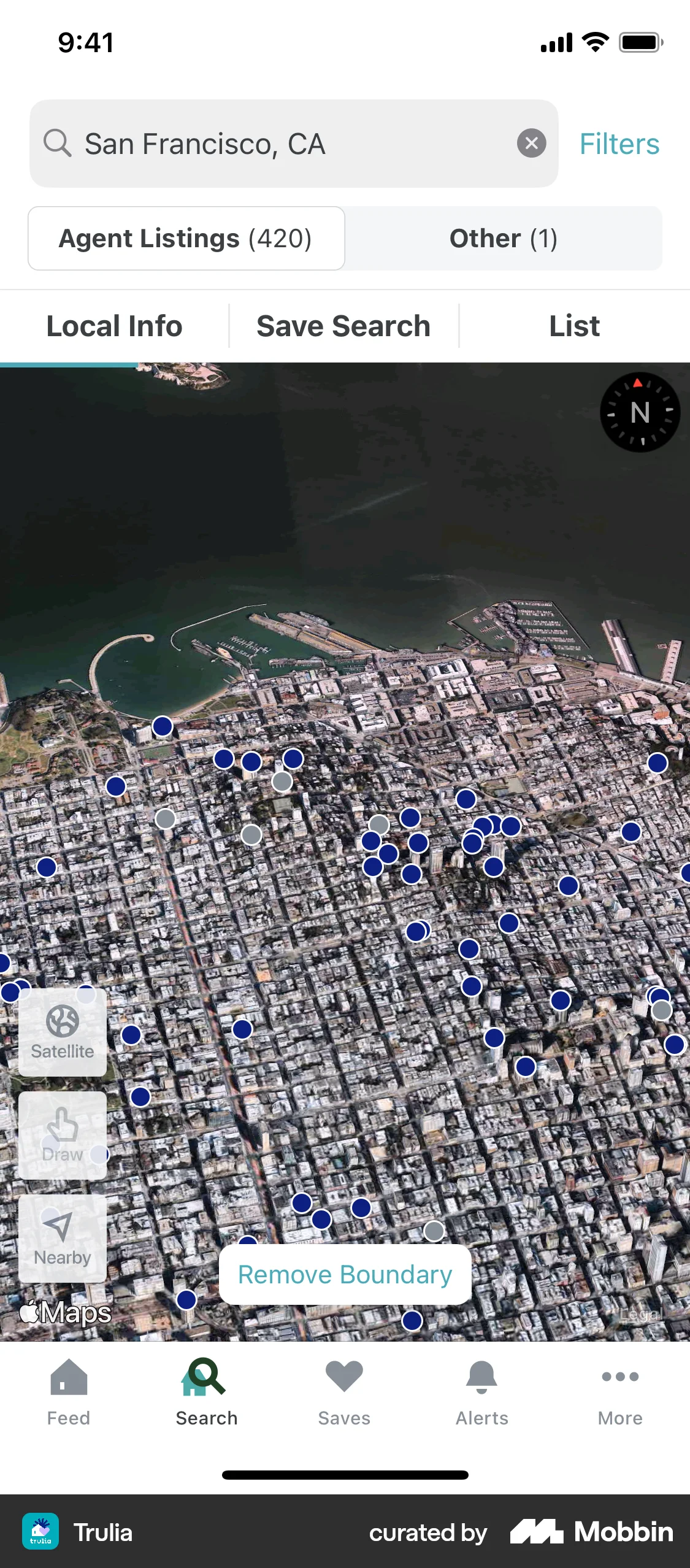 Trulia iOS Real Estate App screen