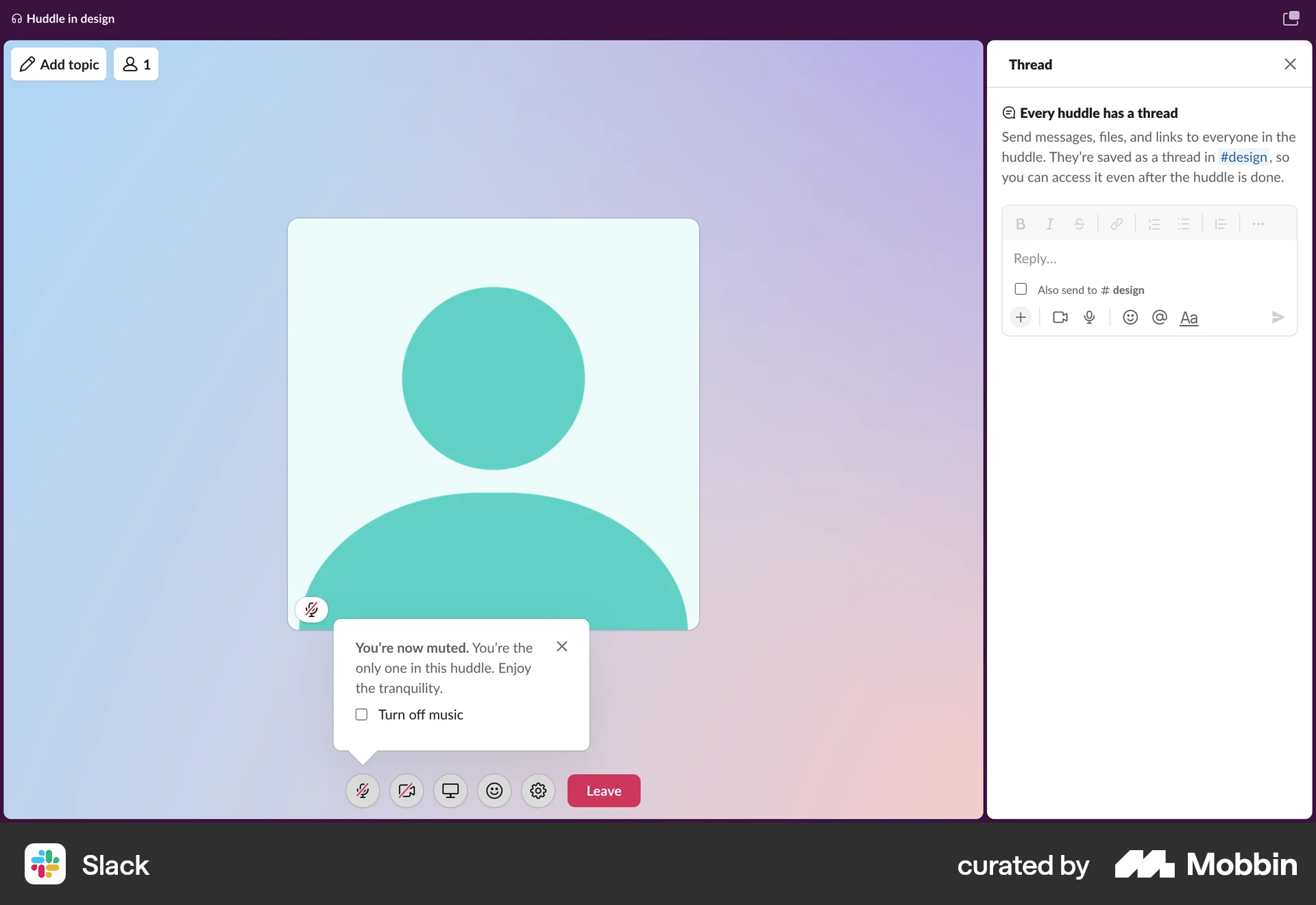 Slack Web Misc screen